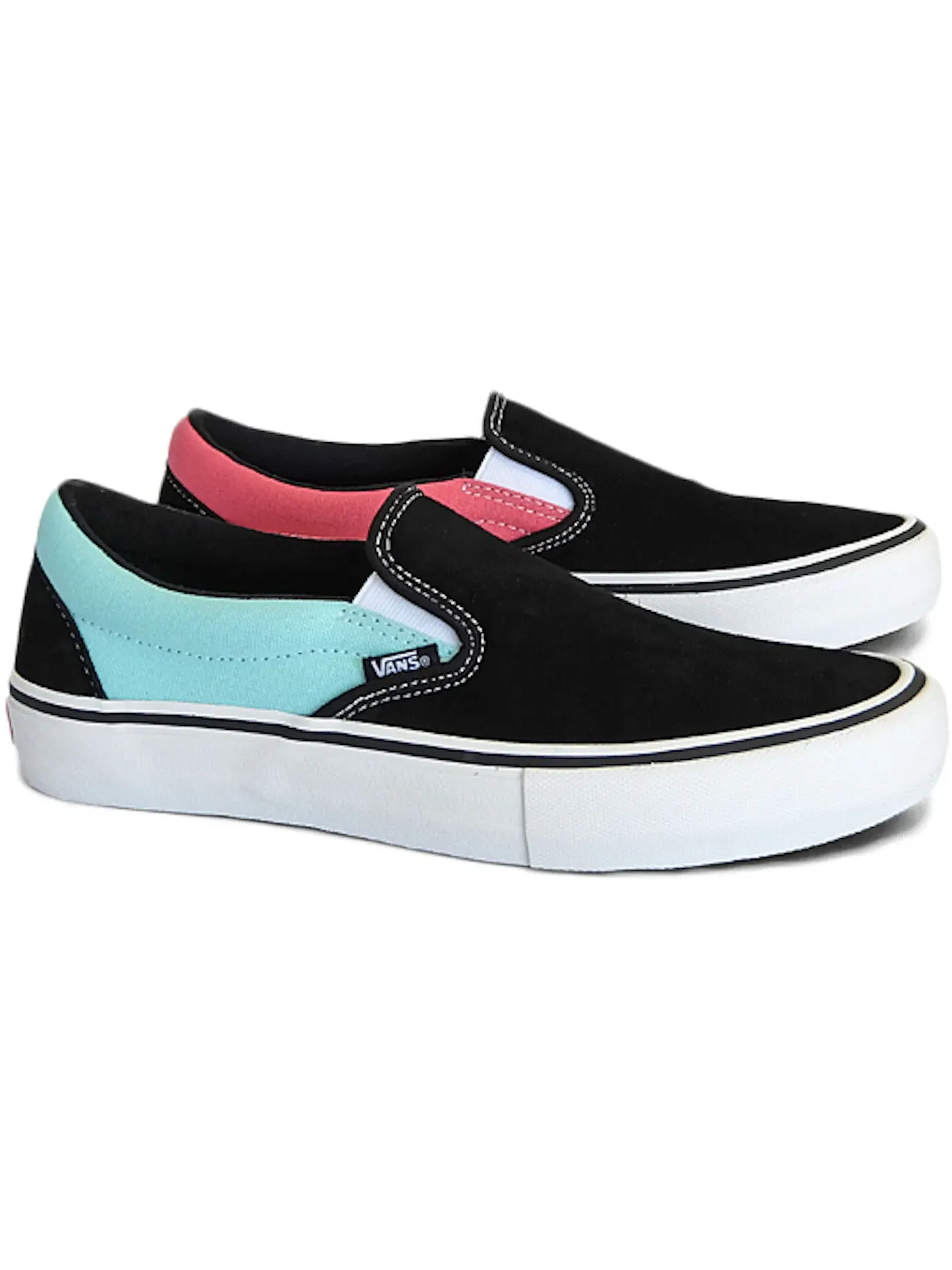 Мужские кеды Lifestyle с принтом Vans Slip-On Vans — изображение 1 из 1, черный/синий-розовый