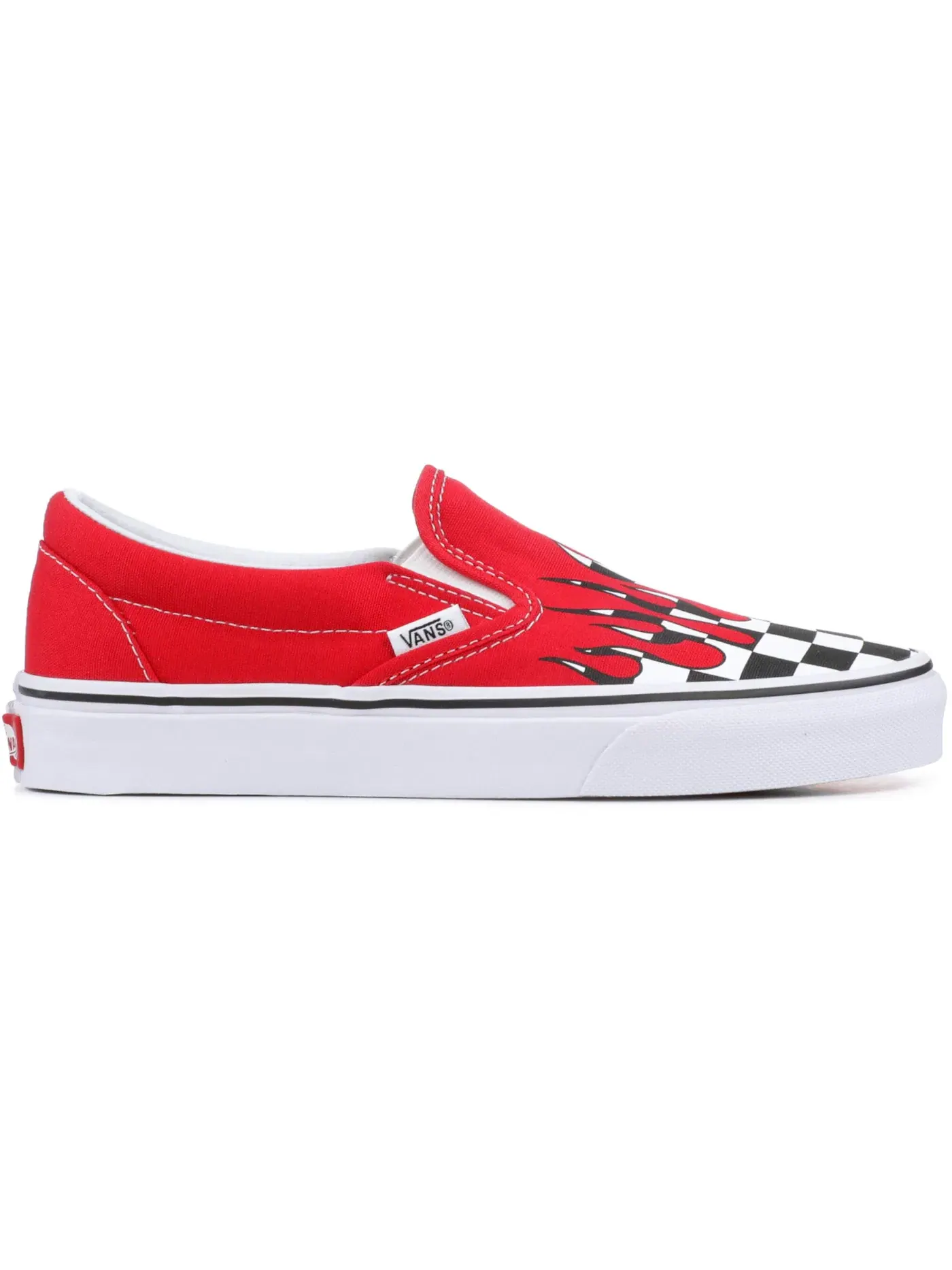 Мужские кеды Lifestyle с принтом Vans Slip-On Vans — изображение 1 из 1, красный/белый