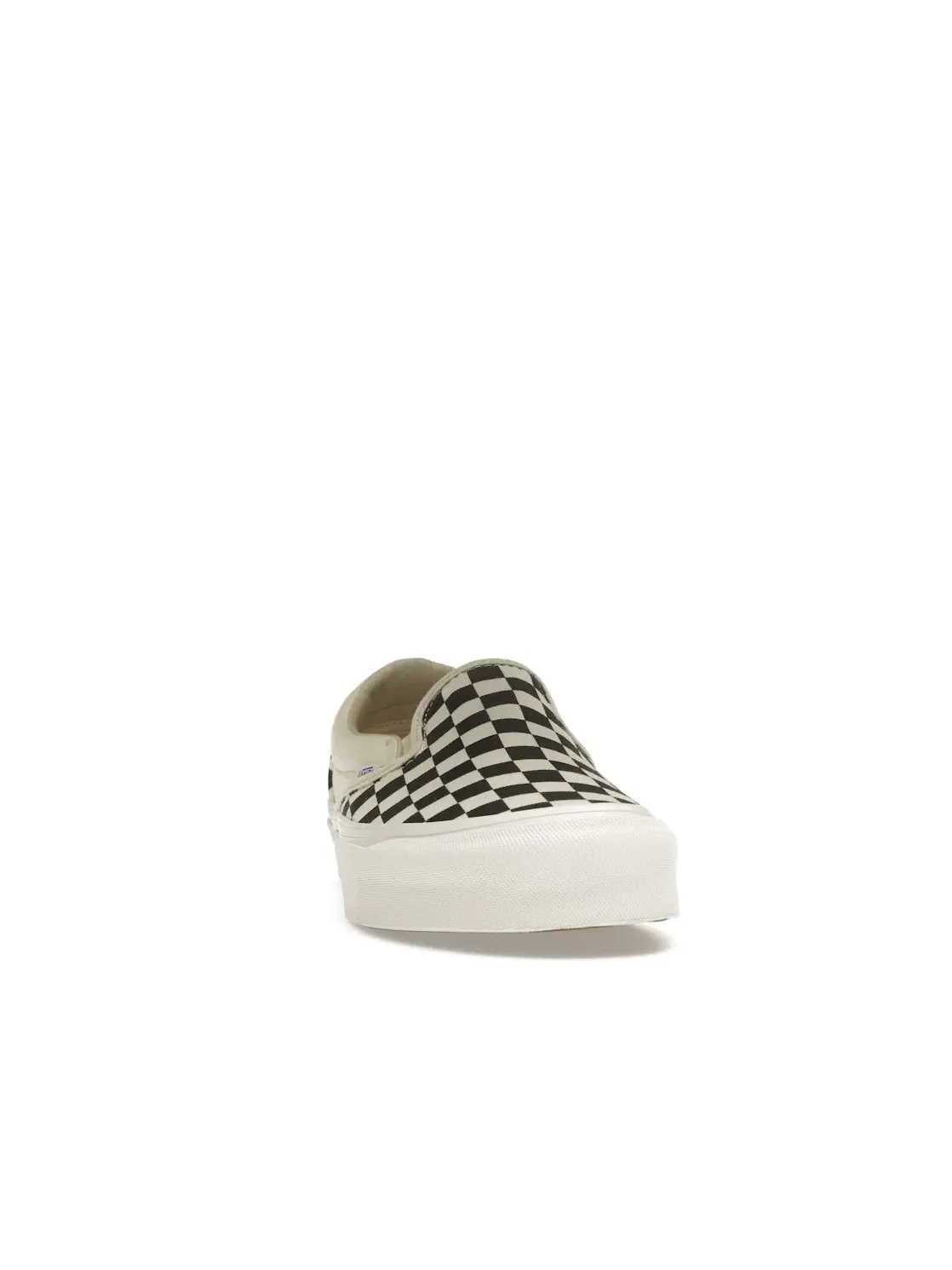 Мужские кеды с шахматным принтом Vans Slip-On — изображение 2 из 4, черный/белый