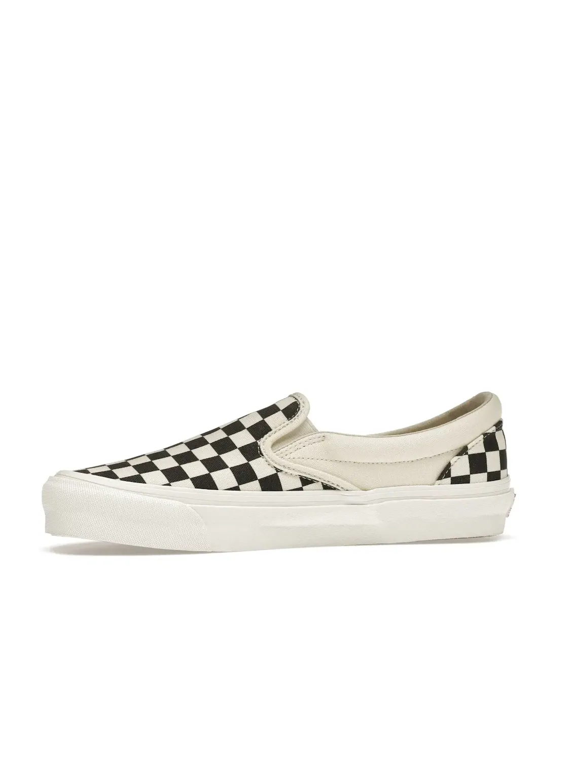Мужские кеды с шахматным принтом Vans Slip-On — изображение 3 из 4, черный/белый