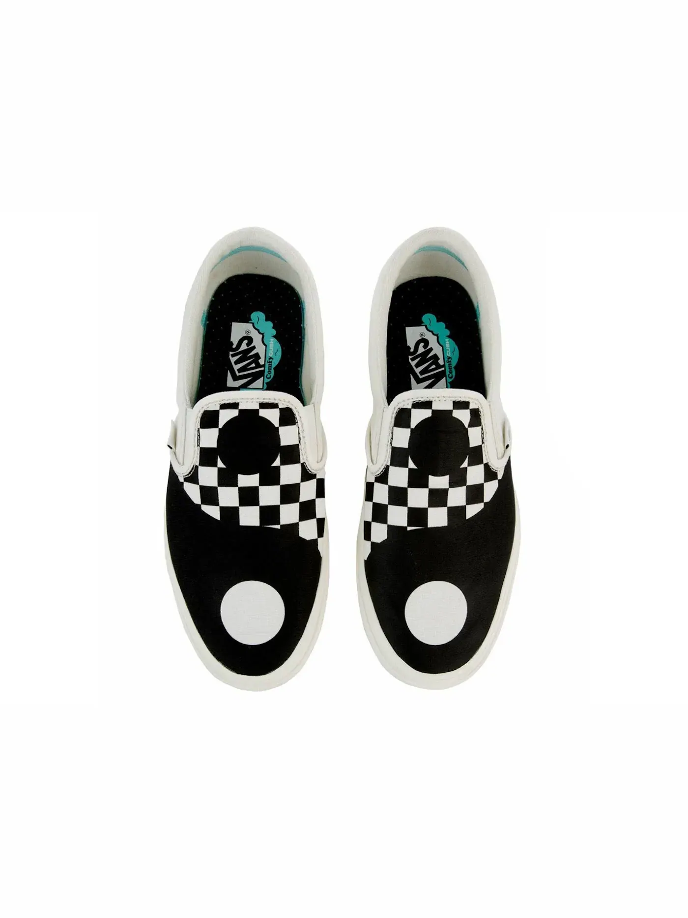 Мужские кроссовки кеды с принтом Vans Slip-On Comfycush — изображение 2 из 2, черный