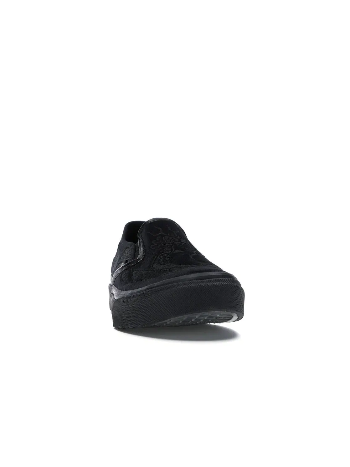 Мужские кеды с принтом Vans Slip-On Deluxe Dragon — изображение 2 из 4, черный/черный