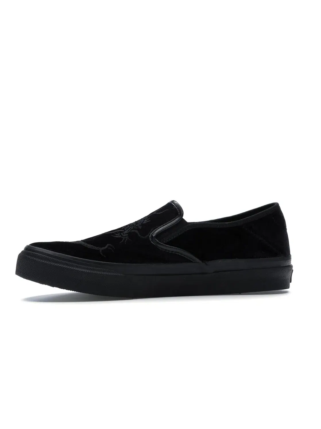 Мужские кеды с принтом Vans Slip-On Deluxe Dragon — изображение 3 из 4, черный/черный