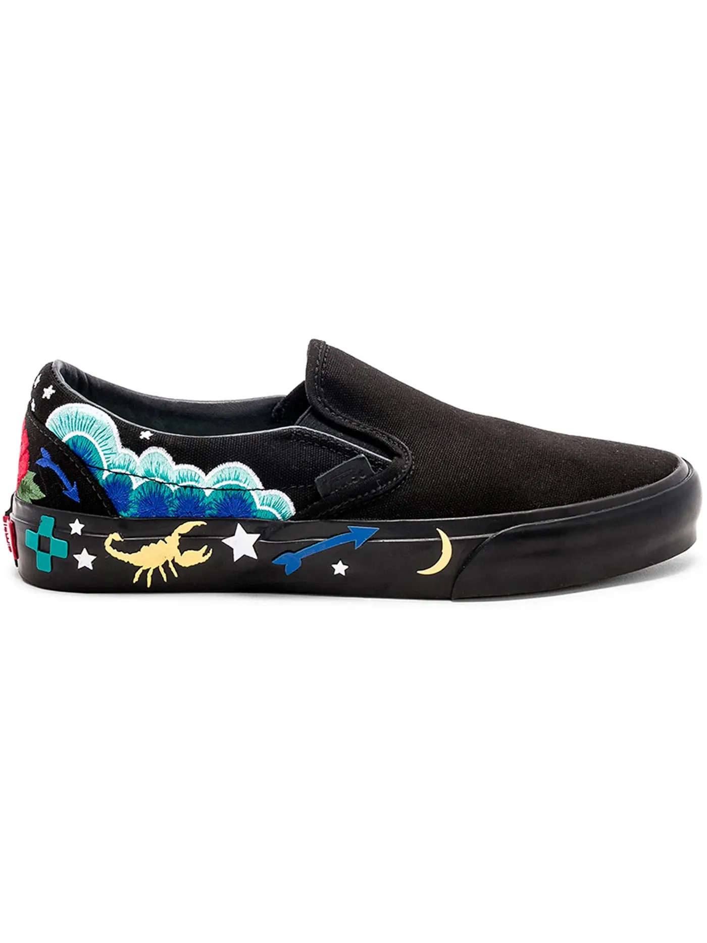 Мужские кеды с пайетками Vans Slip-On — изображение 1 из 1, черный