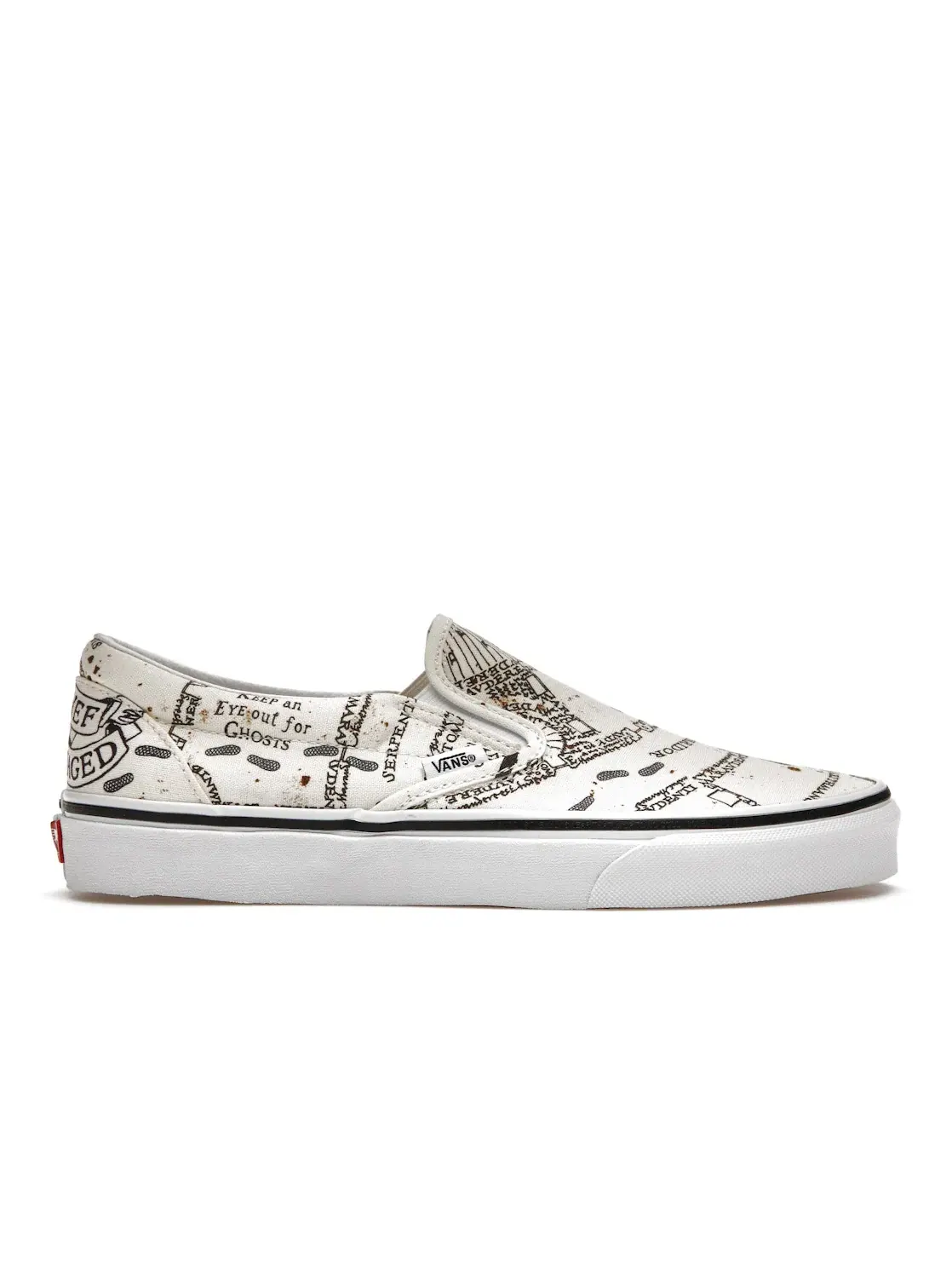 Мужские кеды-слипоны с принтом Vans Slip-On — изображение 1 из 4, классический белый