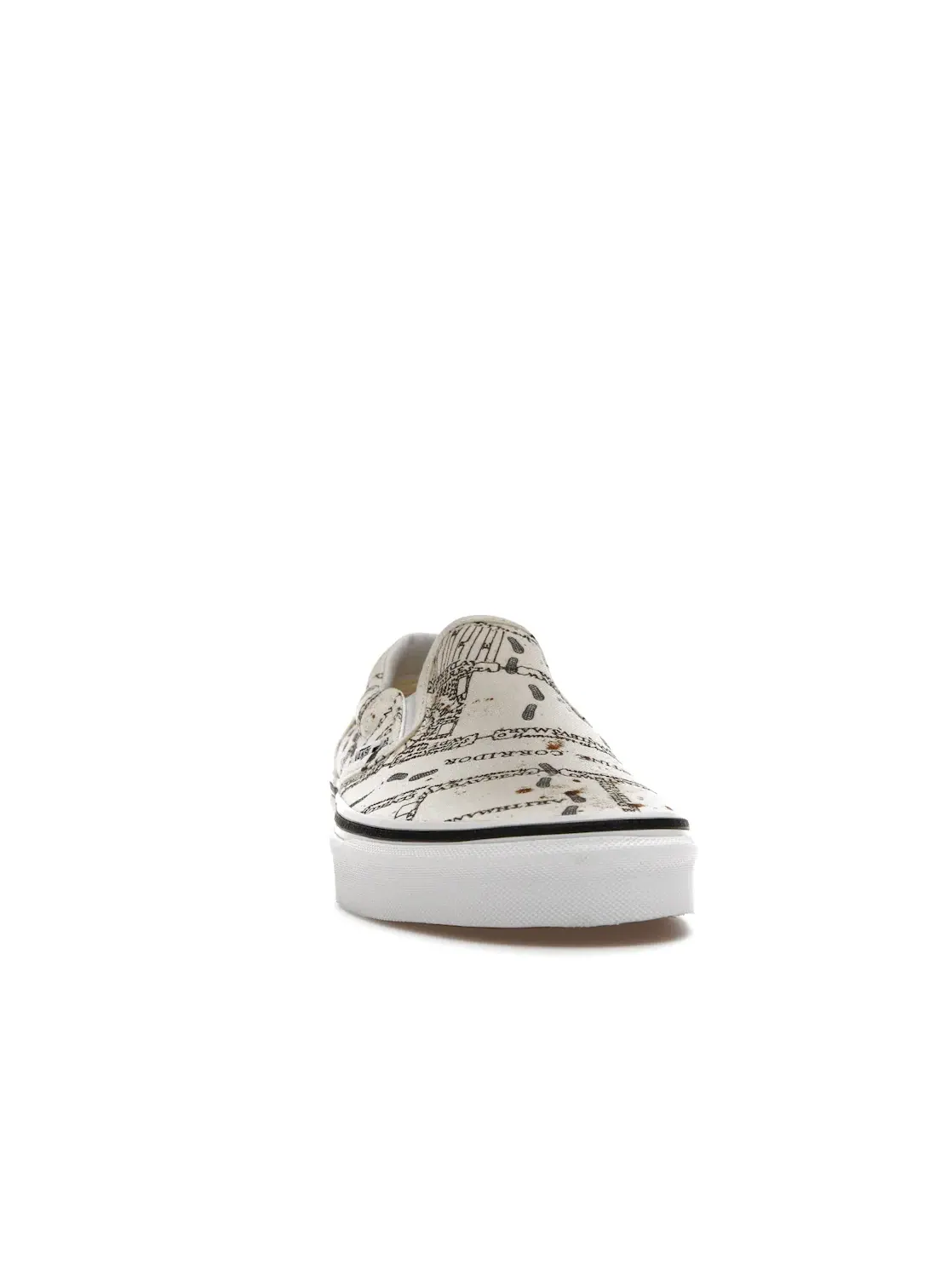 Мужские кеды-слипоны с принтом Vans Slip-On — изображение 2 из 4, классический белый
