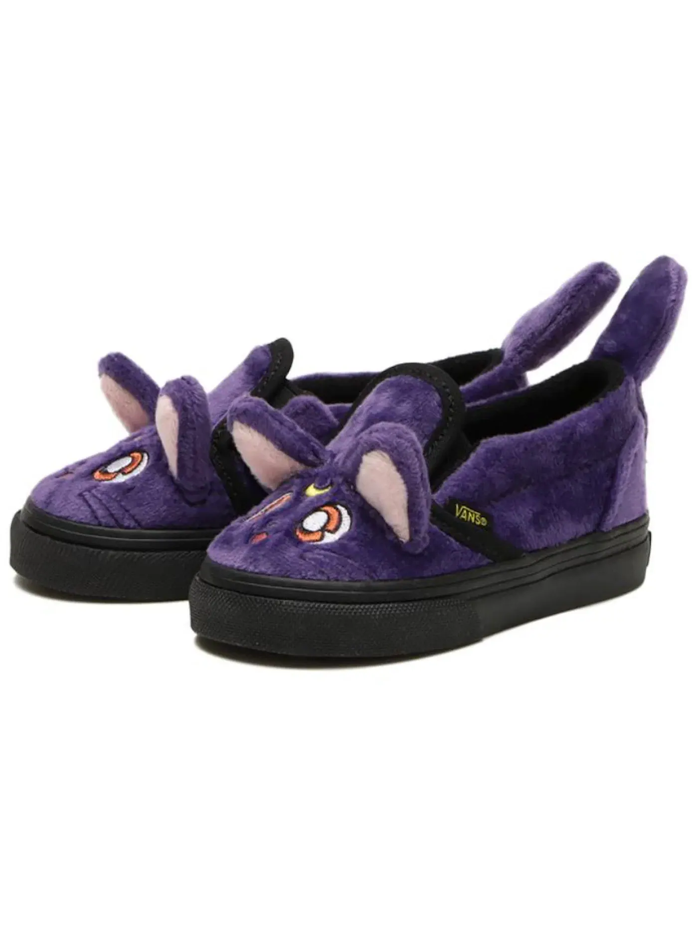 Детские кеды с принтом Vans Slip-On — изображение 1 из 1, фиолетовый/черный/желтый