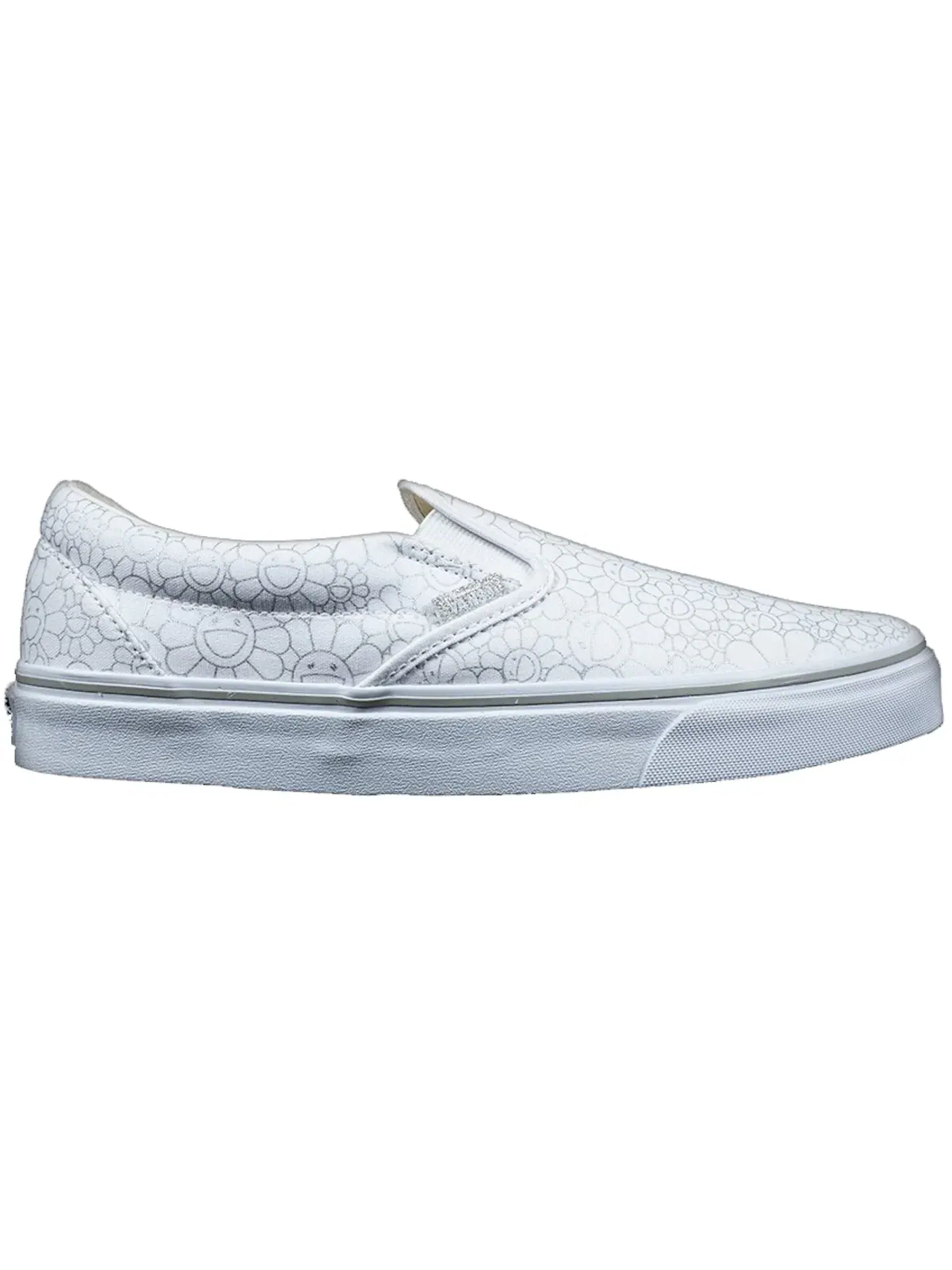 Мужские кеды с принтом Vans Slip-On — изображение 1 из 1, серебристый