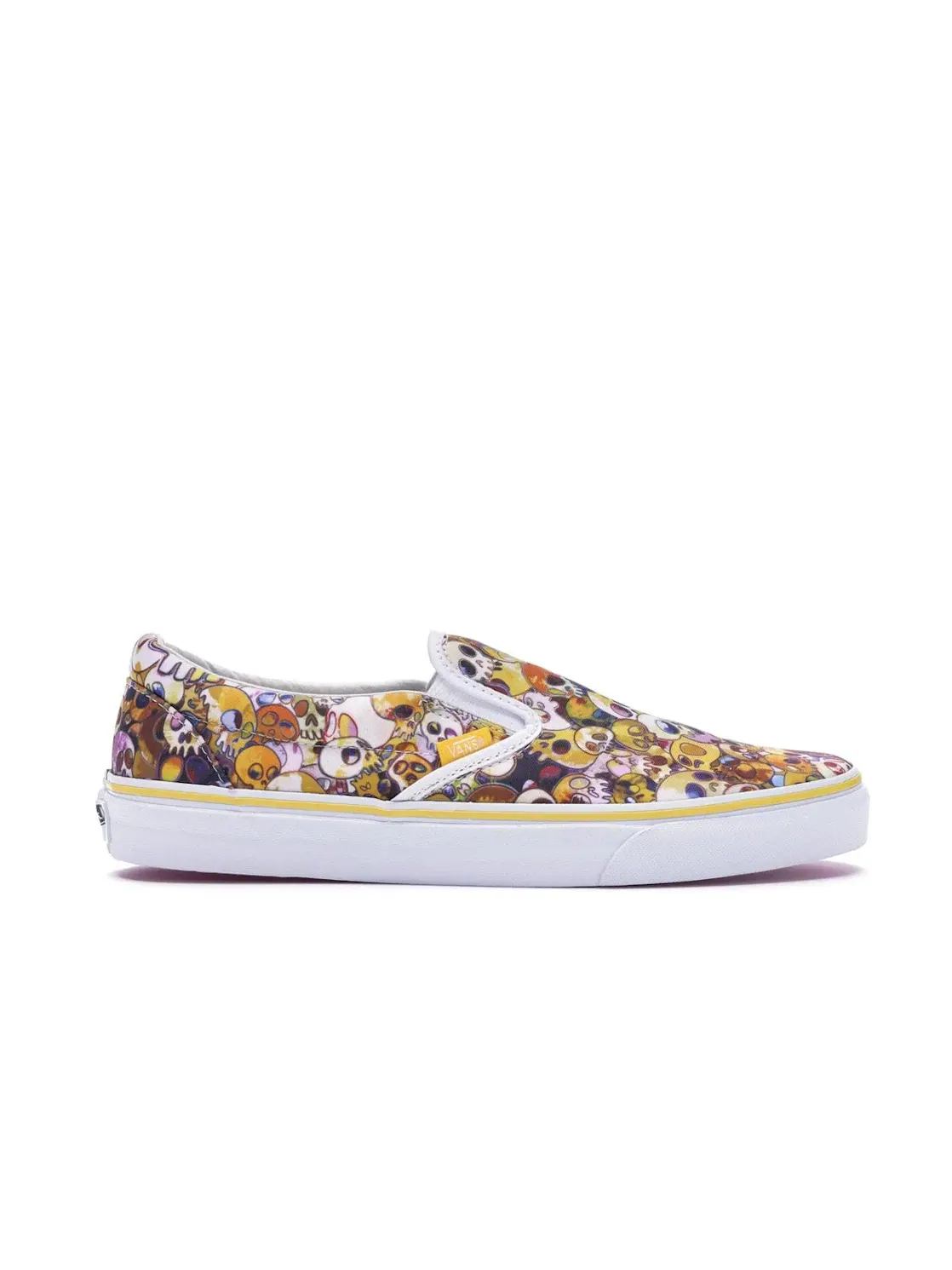 Мужские кеды Lifestyle с принтом Vans Slip-On LX Murakami Yellow Skull — изображение 1 из 4, желтый
