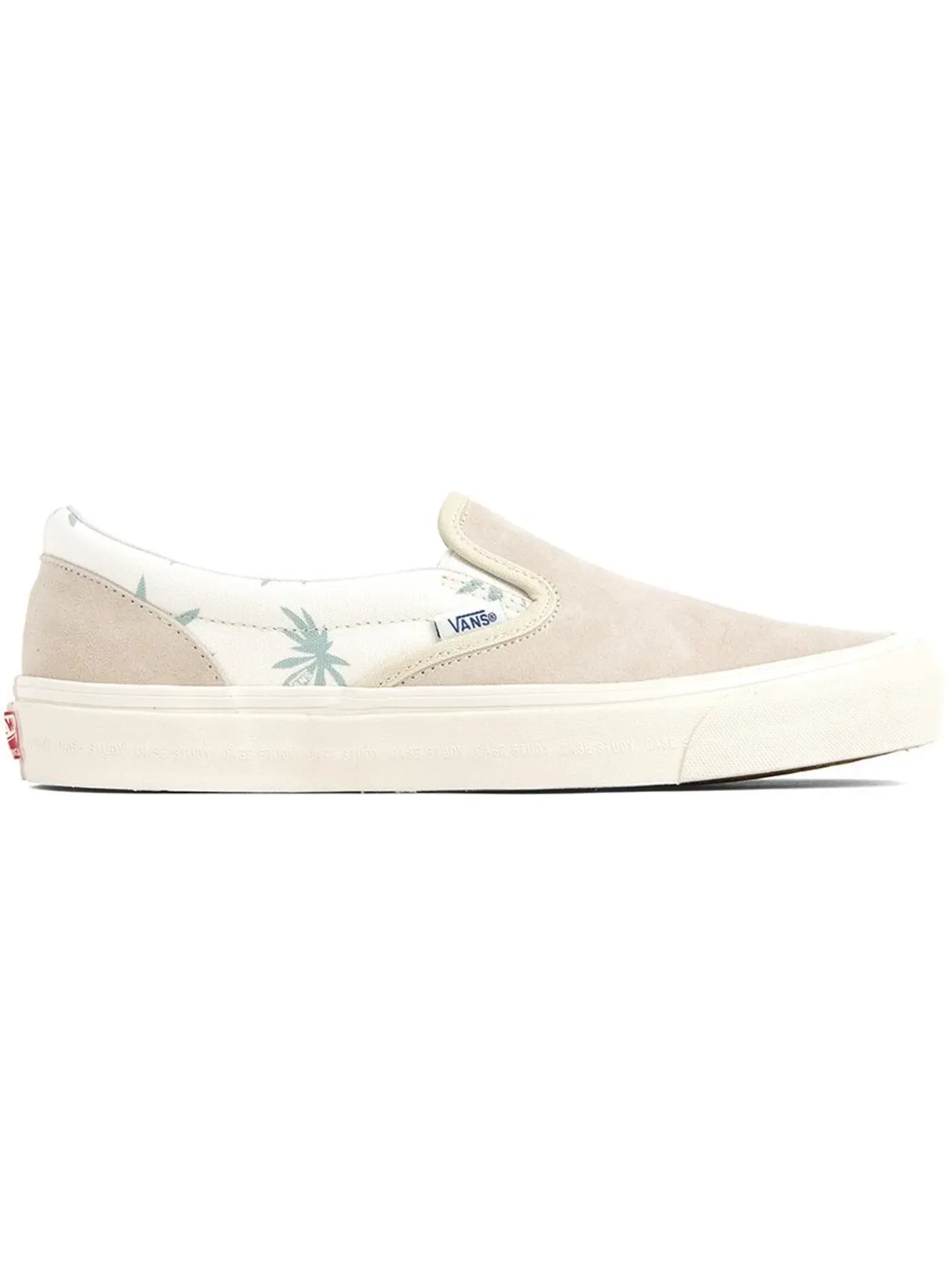 Мужские кеды без шнуровки с принтом Vans Slip-On, Seed Pearl/Palm Leaf — изображение 1 из 1