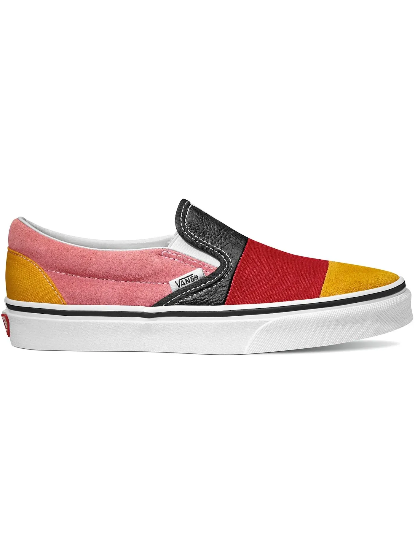 Мужские кеды с пэчворком Vans Slip-On — изображение 1 из 1, мульти белый