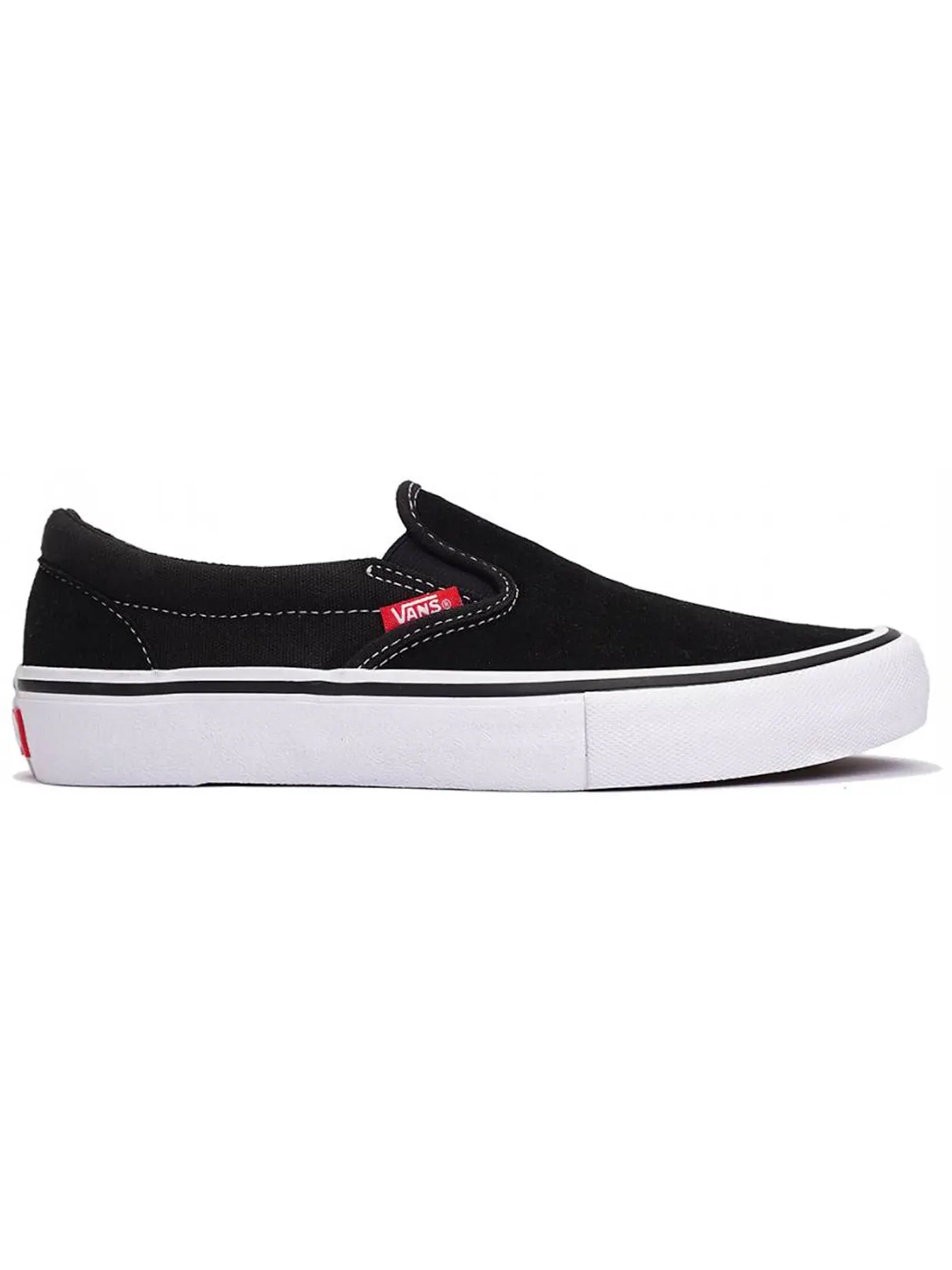 Мужские кроссовки без шнурков Vans Slip-On Pro Vans — изображение 1 из 1, черный/белый