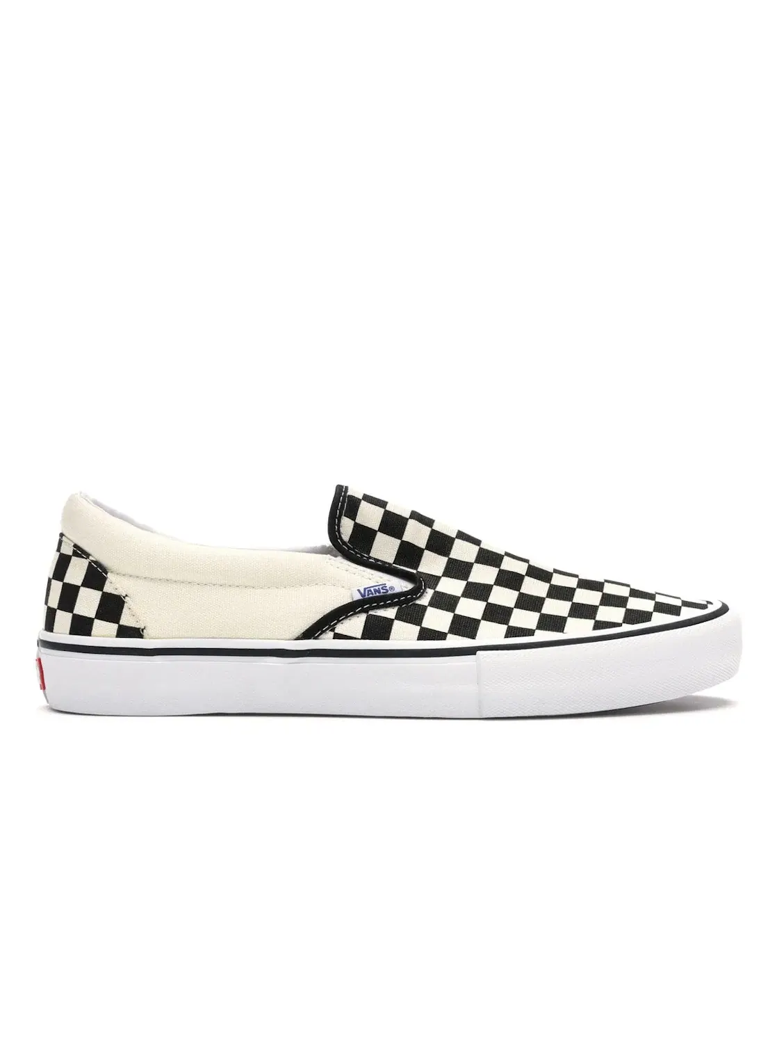 Мужские кеды с принтом Vans Slip-On Pro — изображение 1 из 4, черный/белый