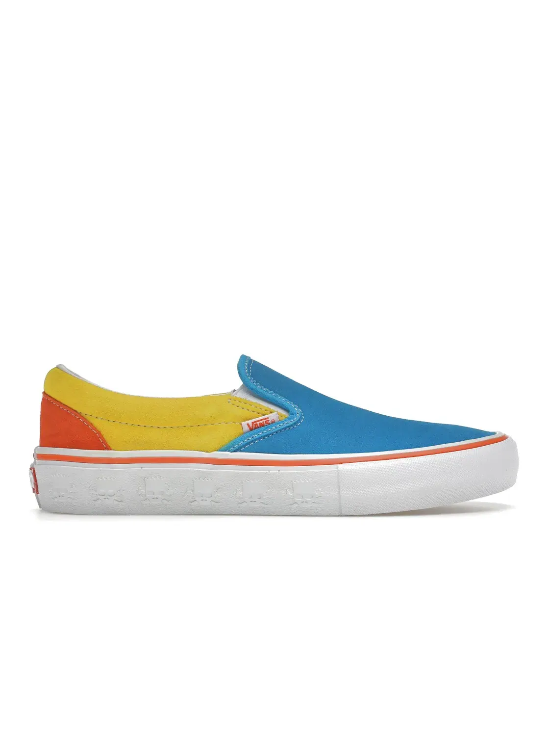 Мужские кроссовки с принтом Vans Slip-On Pro Vans — изображение 1 из 4, синий желтый