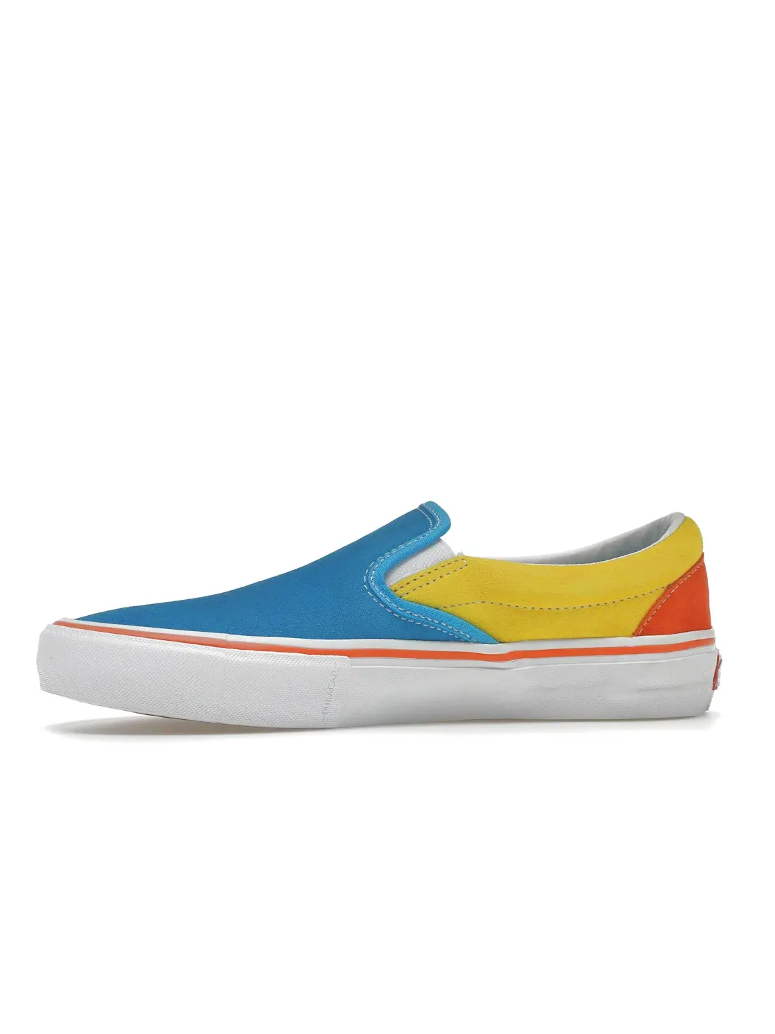 Мужские кроссовки с принтом Vans Slip-On Pro Vans — изображение 3 из 4, синий желтый