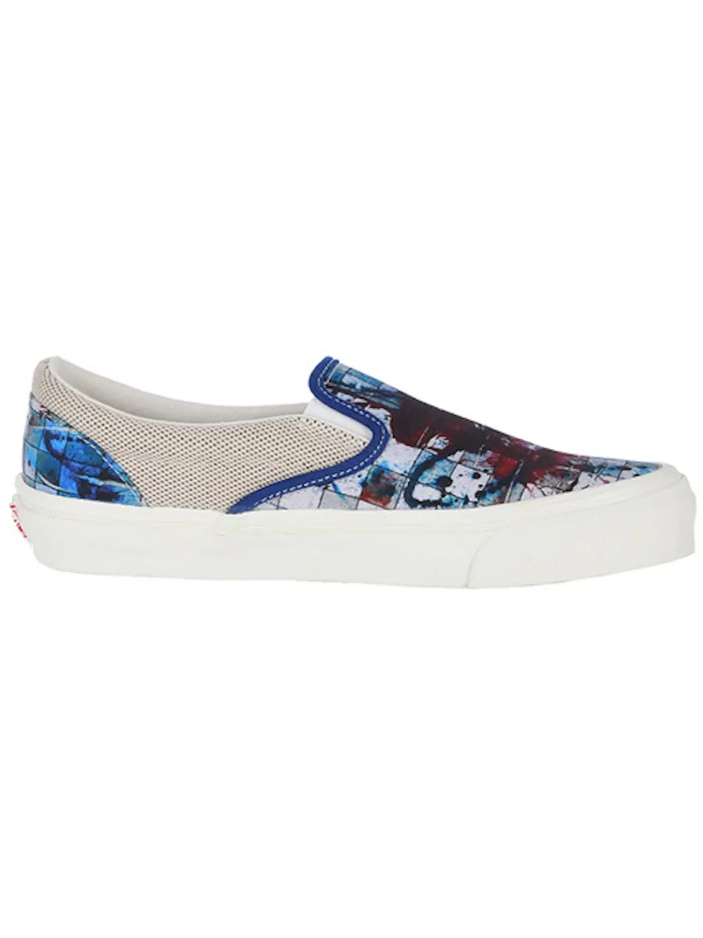 Мужские кеды с принтом Vans Slip-On — изображение 1 из 1, синий