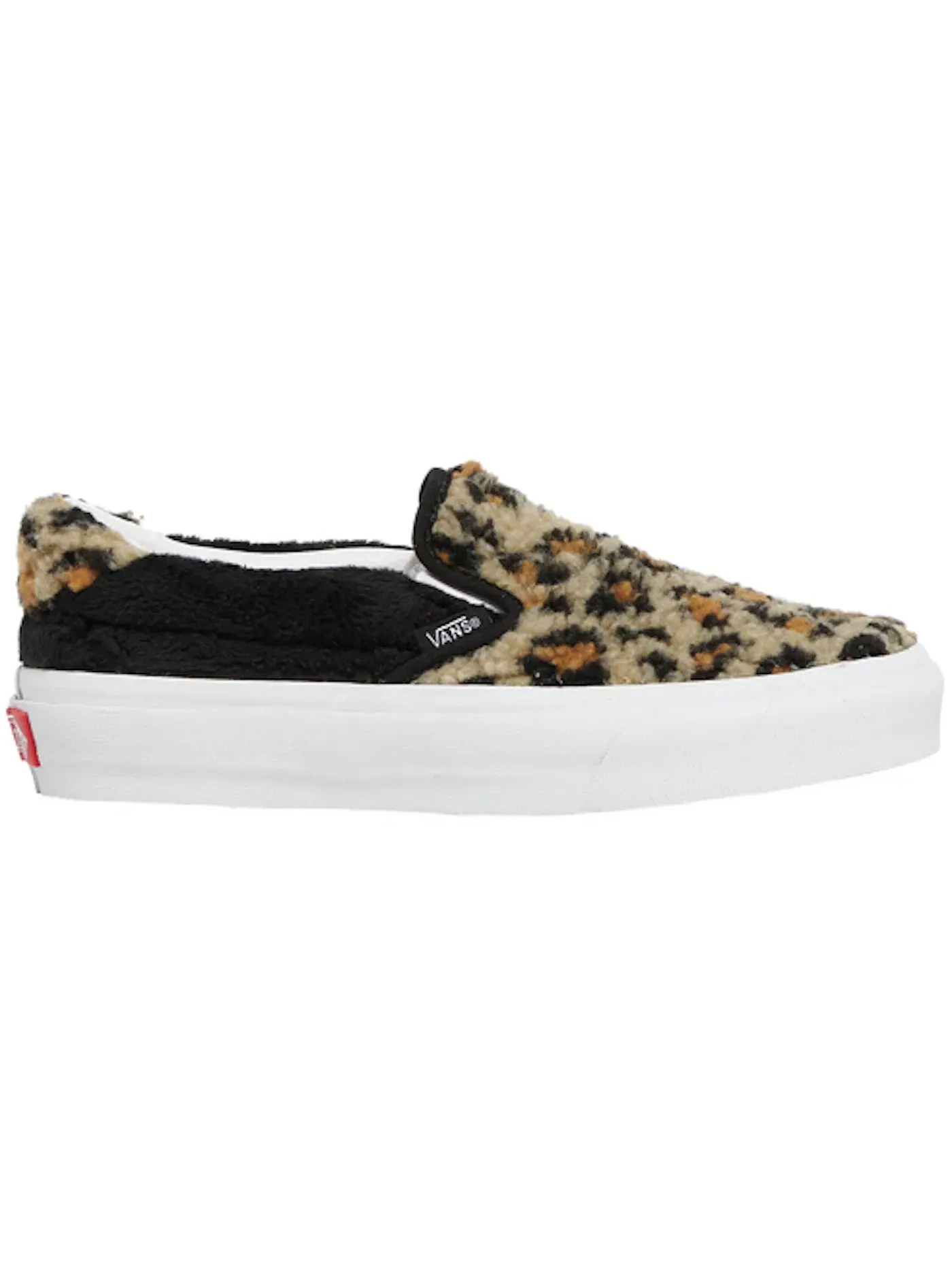 Женские кеды Lifestyle с отделкой из искусственного меха Vans Slip-On Sherpa — изображение 1 из 1, черный
