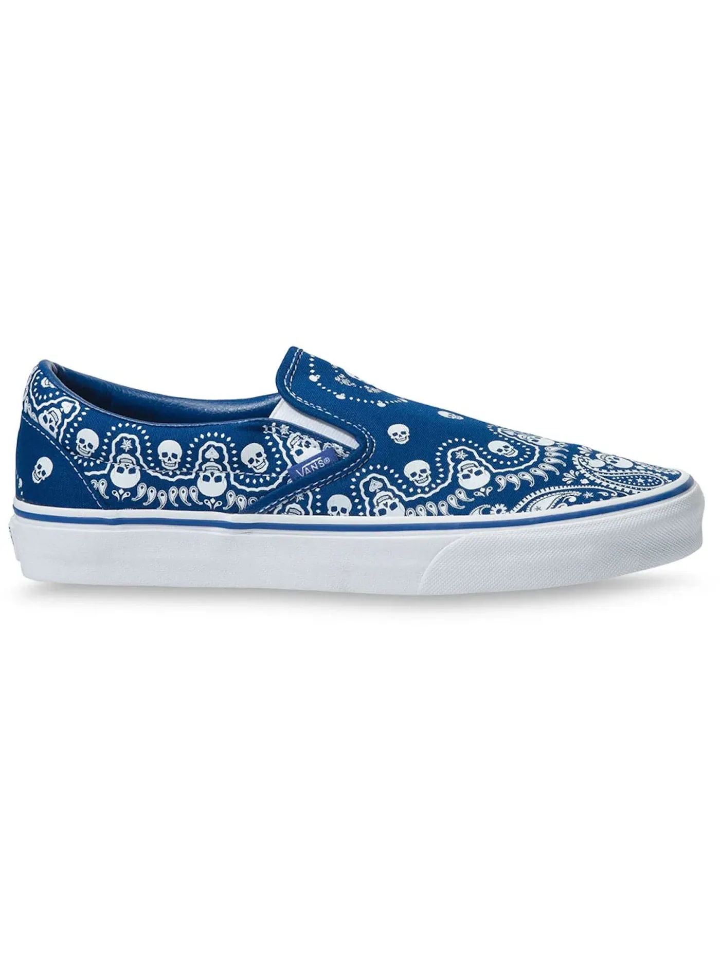Мужские кеды Lifestyle с принтом Skull Bandana Vans — изображение 1 из 1, синий белый