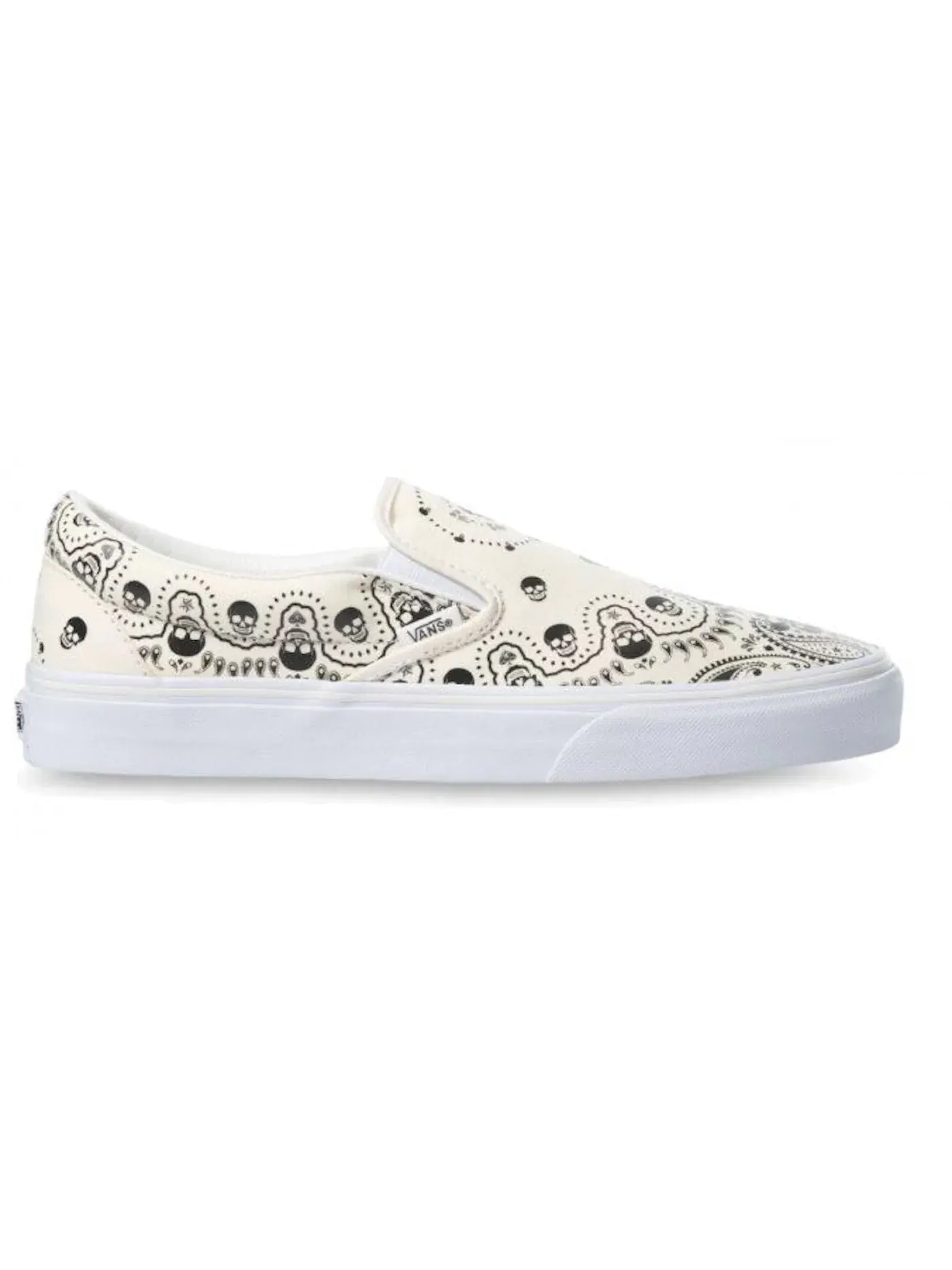Мужские кеды с принтом Vans Slip-On — изображение 1 из 1, белый/черный
