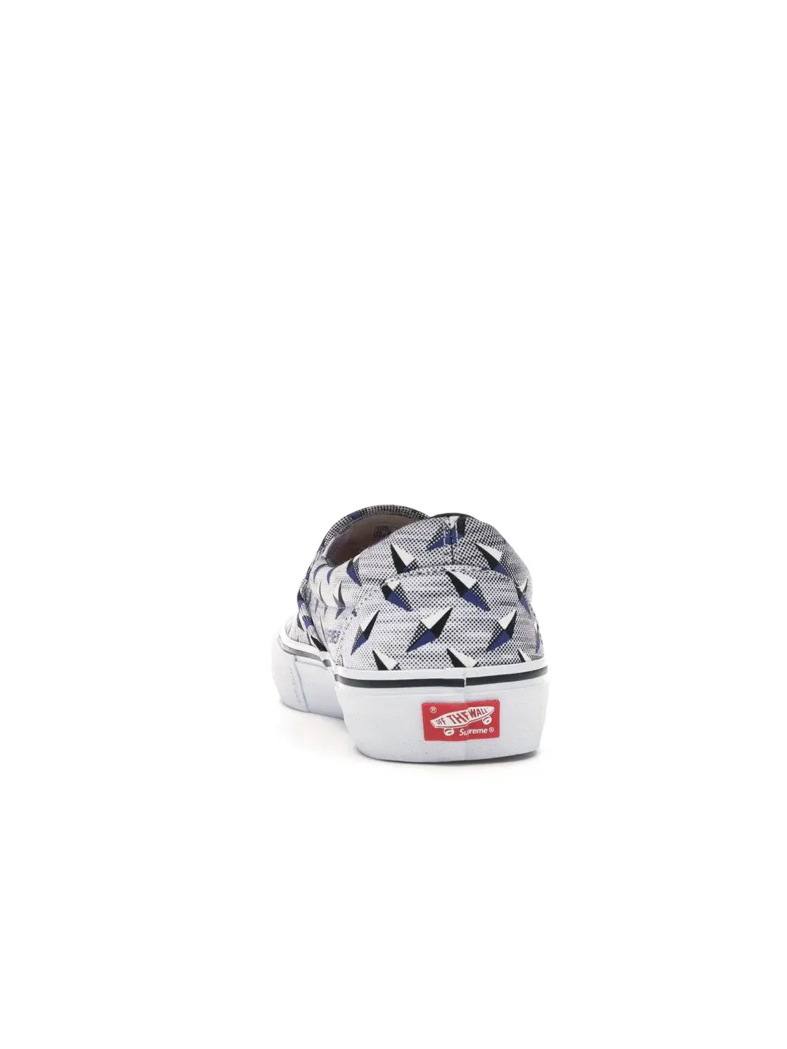 Мужские кеды Slip-On Supreme Diamond Plate Vans — изображение 4 из 4, белый/белый