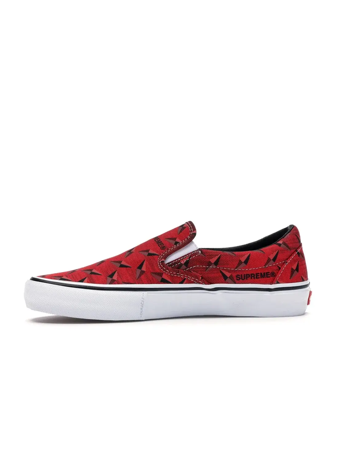 Мужские кеды с принтом Vans Slip-On — изображение 3 из 4, красный/белый