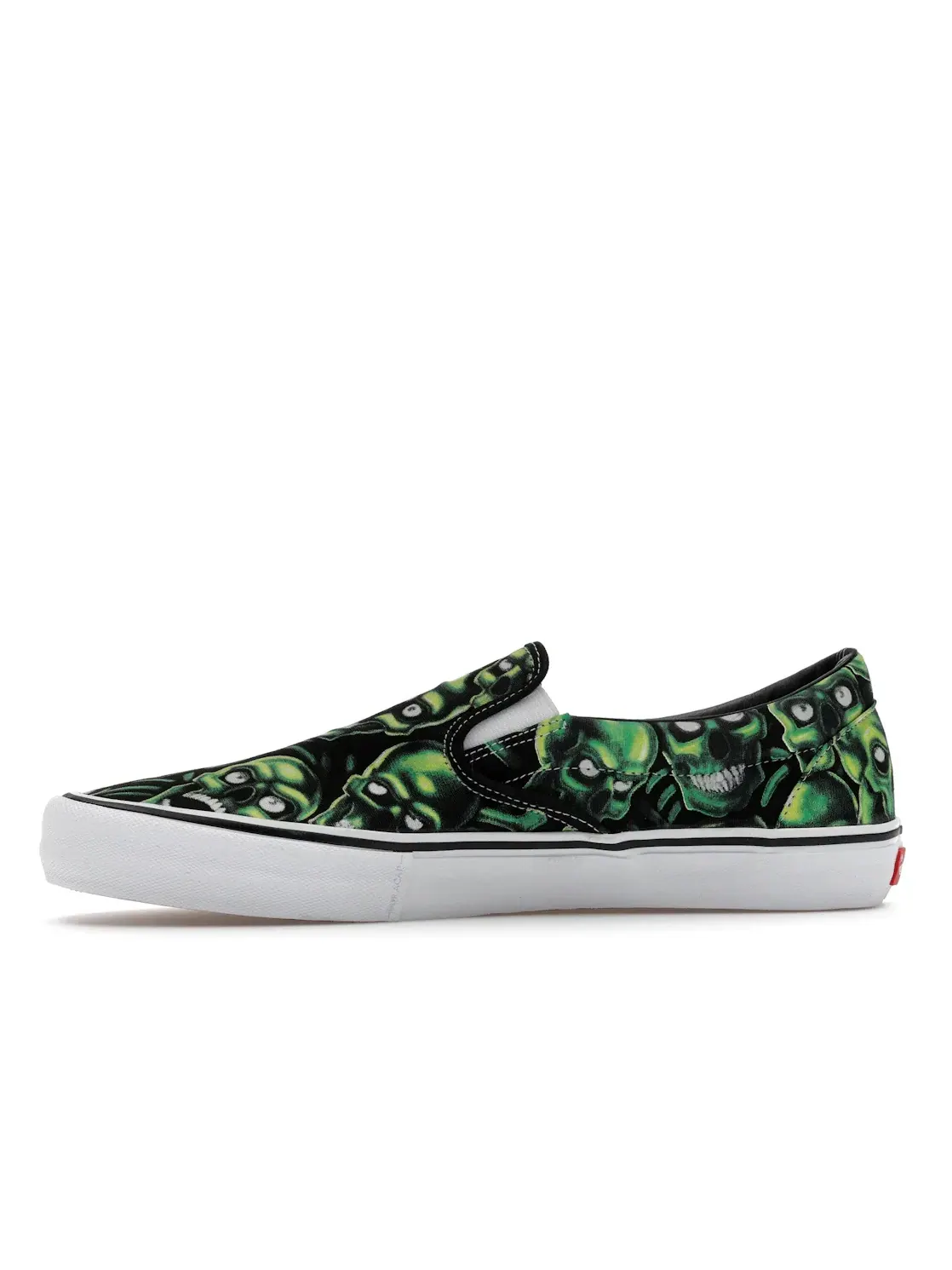 Мужские кеды-слипоны с принтом Vans Slip-On — изображение 3 из 4, черный/зеленый