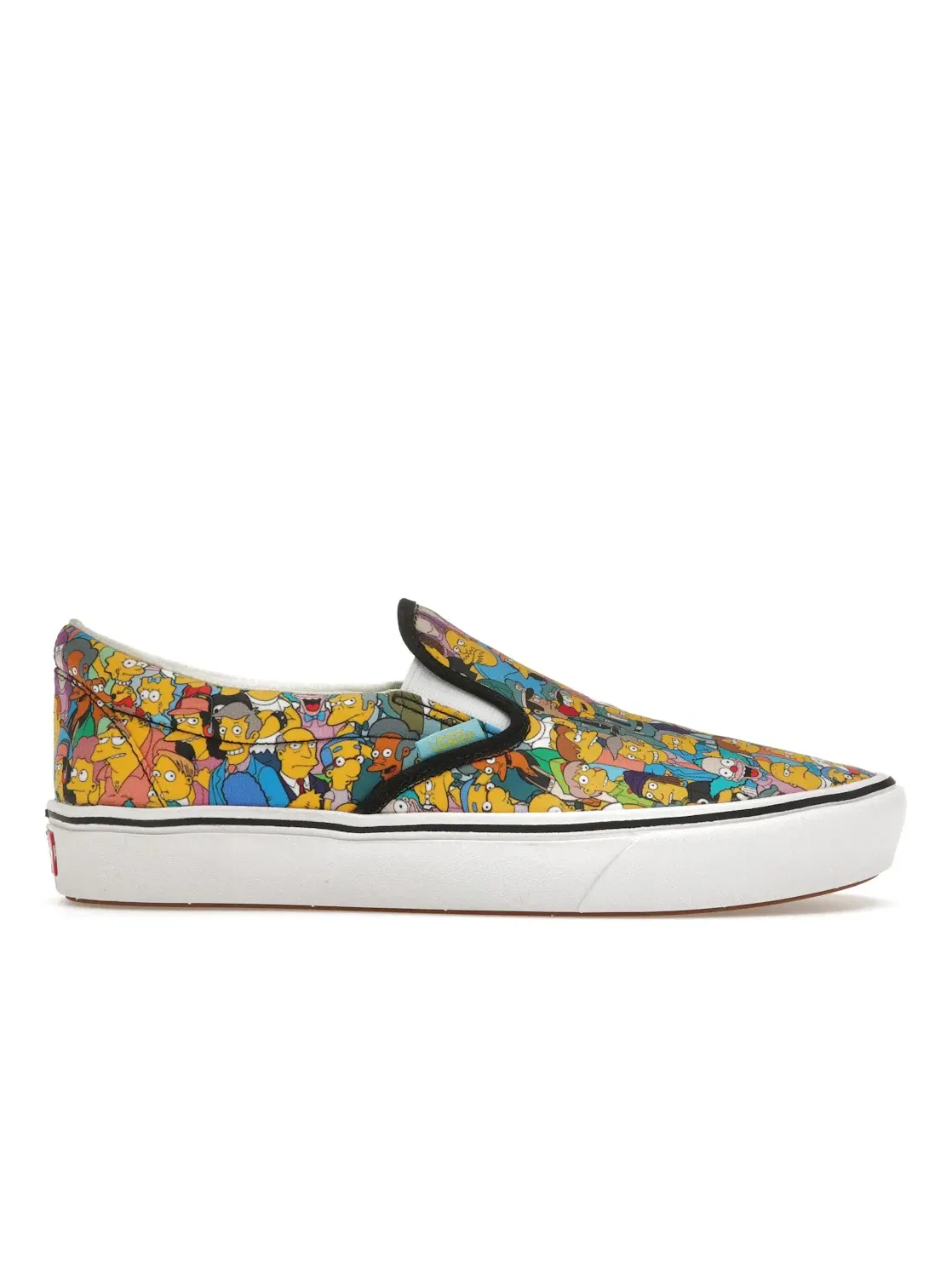Мужские кеды-слипоны с принтом Vans Comfycush Slip-On Vans — изображение 1 из 4, мульти/белый