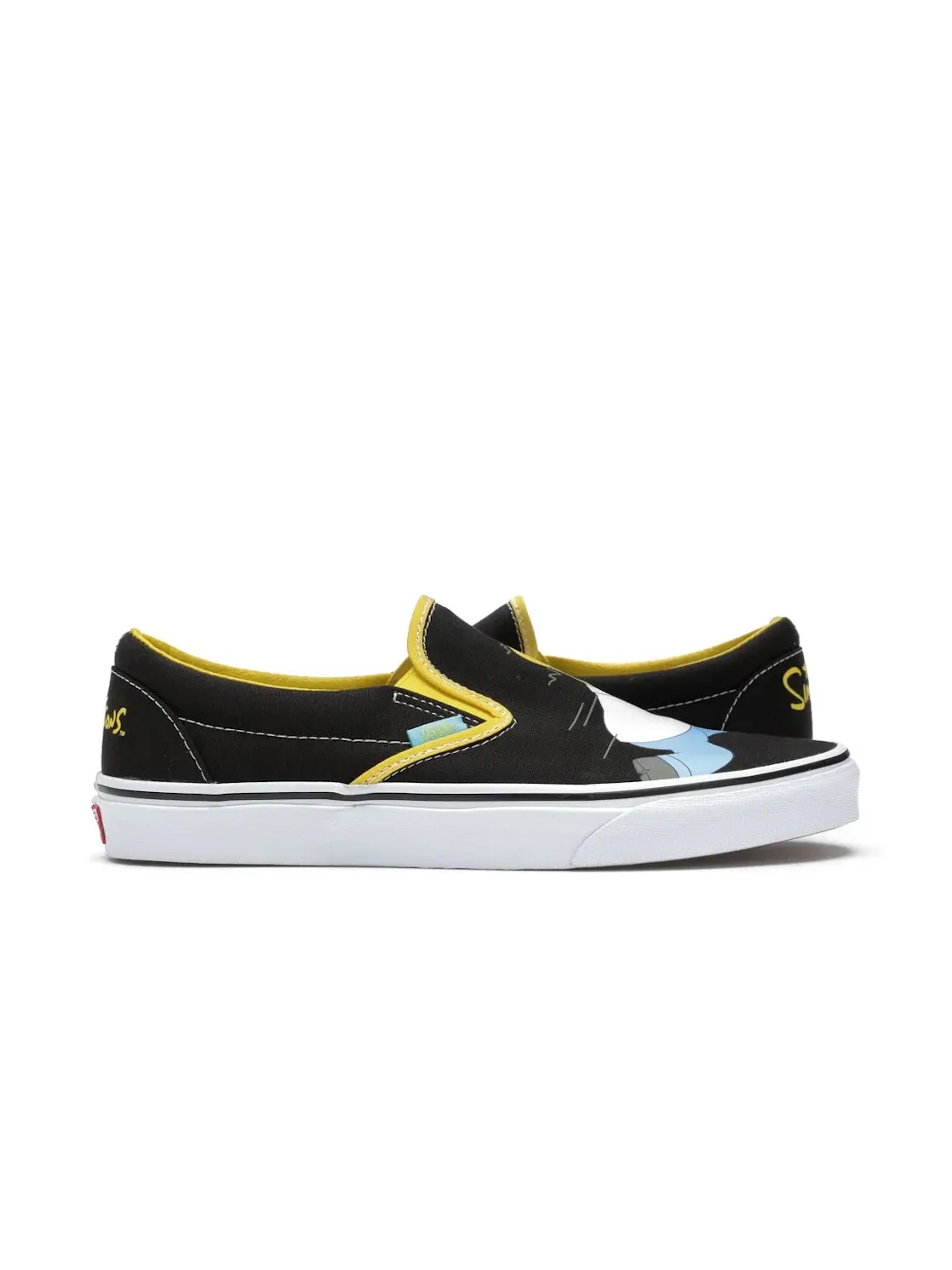 Мужские кеды с принтом Vans Slip-On The Simpsons Homer & Bart — изображение 1 из 4, черный