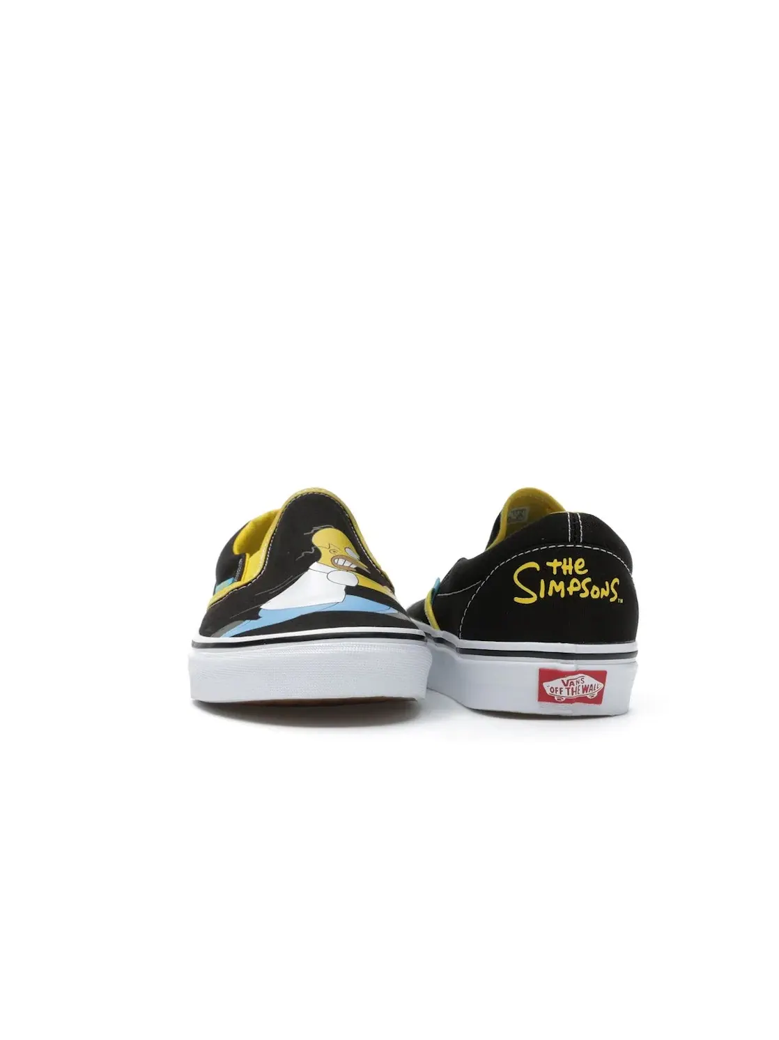 Мужские кеды с принтом Vans Slip-On The Simpsons Homer & Bart — изображение 2 из 4, черный