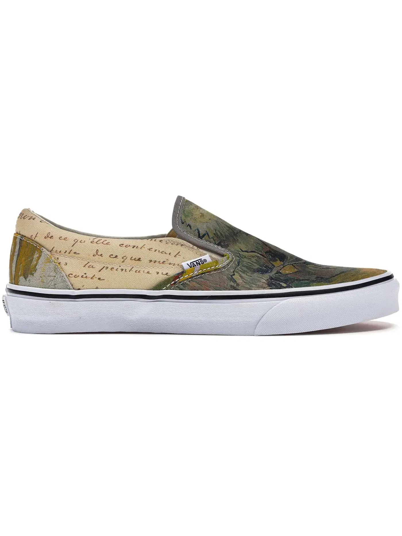 Мужские кеды с принтом Vans Slip-On — изображение 1 из 1, белый