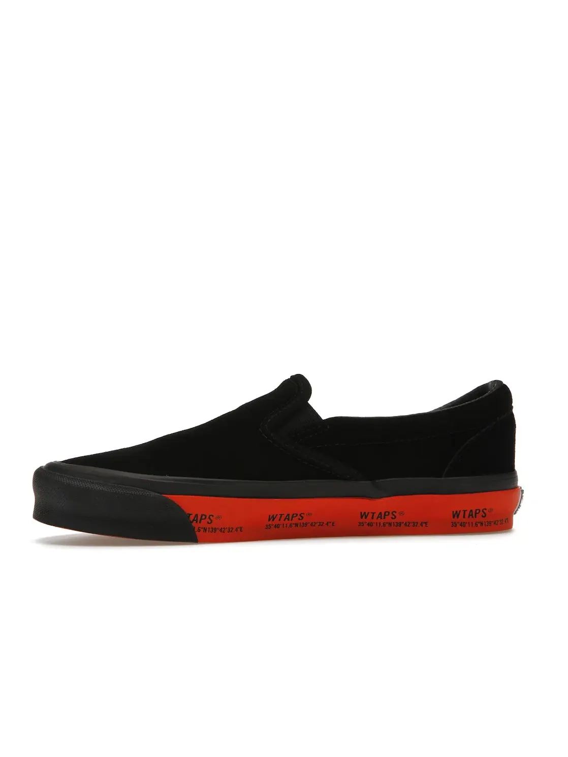 Мужские кроссовки lifestyle с принтом Vans Slip-On Vans — изображение 3 из 4, черный оранжевый