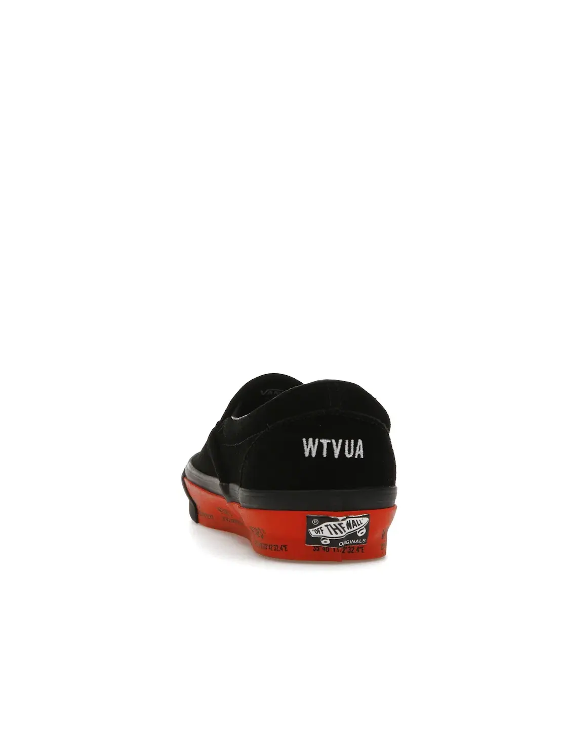 Мужские кроссовки lifestyle с принтом Vans Slip-On Vans — изображение 4 из 4, черный оранжевый