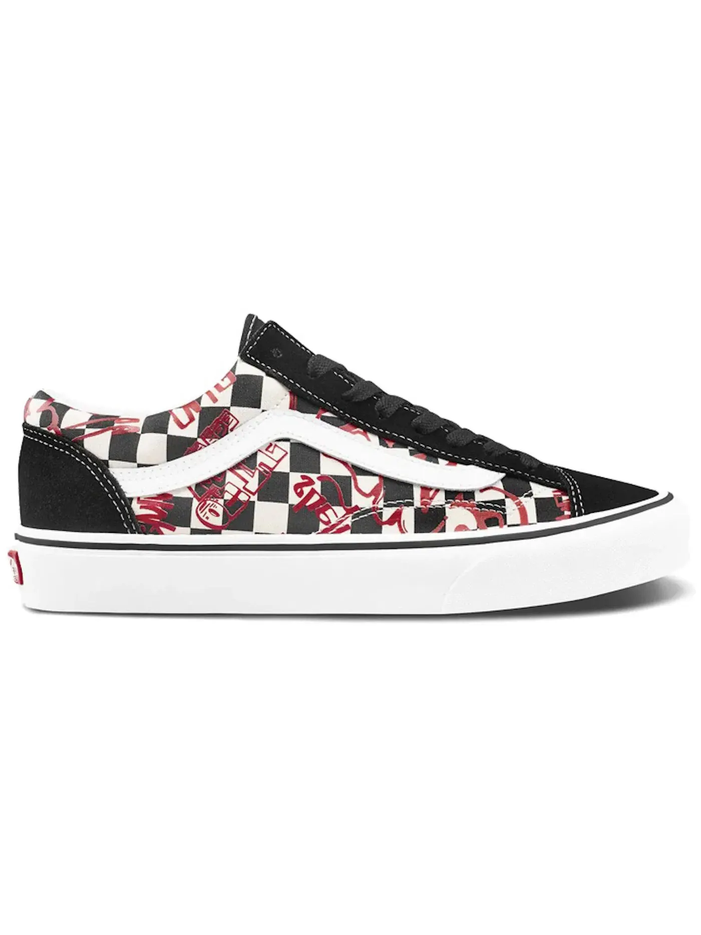 Мужские кроссовки Lifestyle Vans Style 36 — изображение 1 из 1, черный/белый/красный