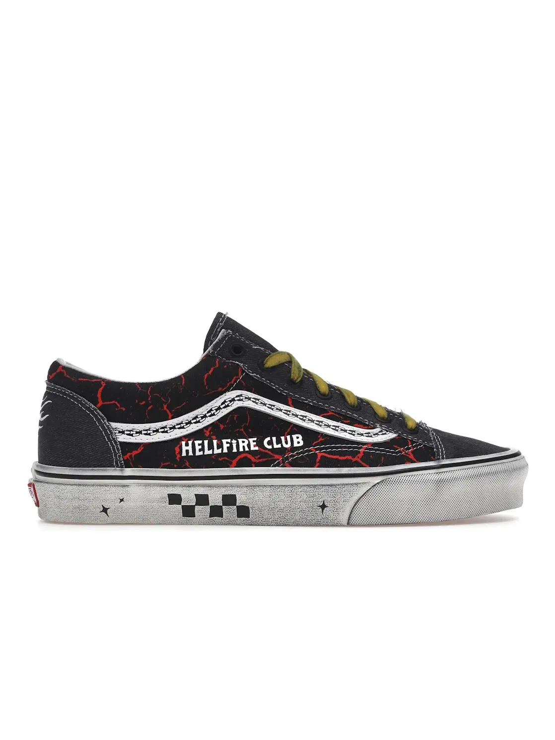 Мужские кроссовки с принтом Vans Style 36 Vans — изображение 1 из 4, черный/красный/желтый