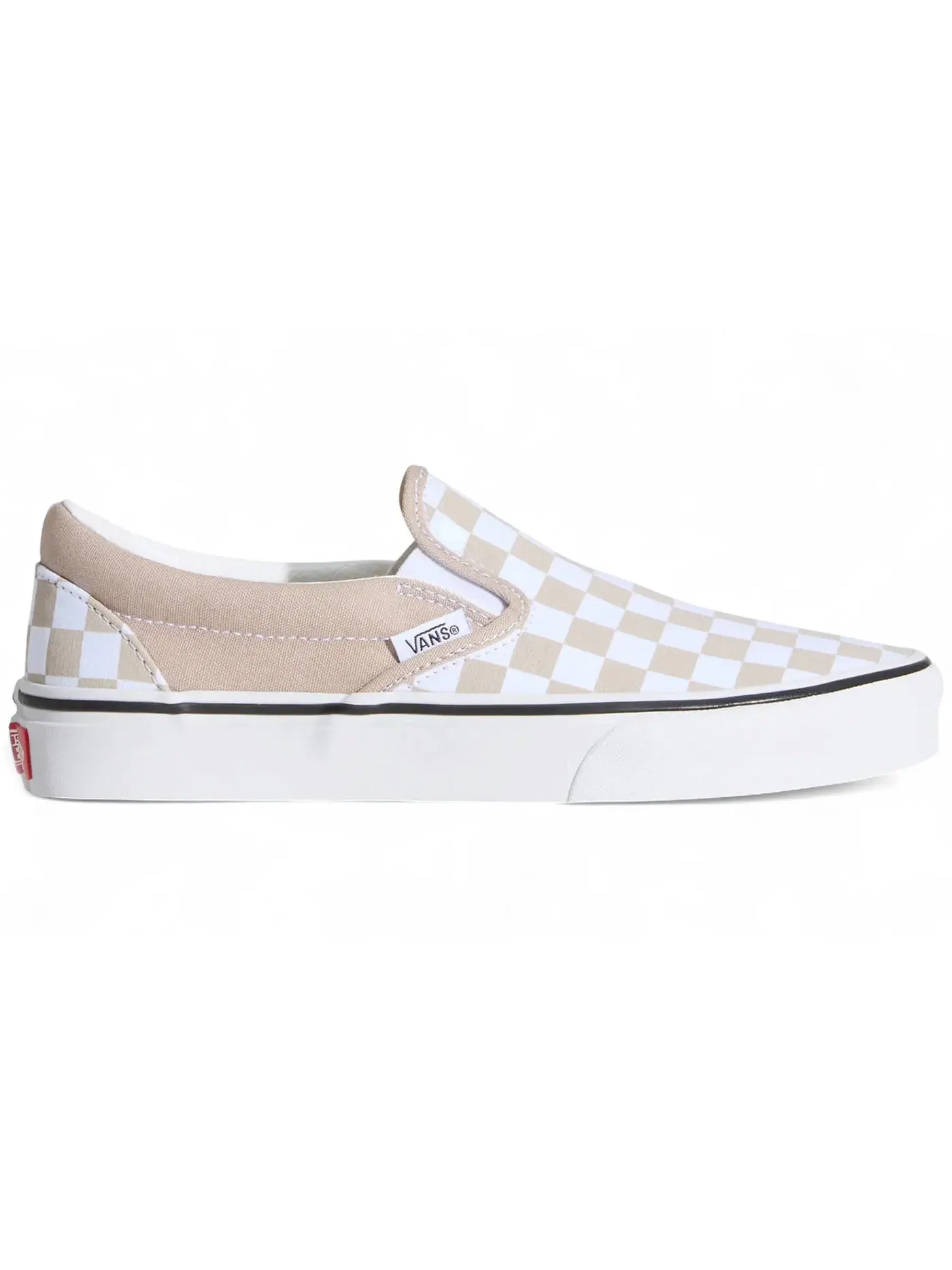 Мужские кеды с принтом Classic Slip-On Vans, Checkerboard/Mushroom — изображение 1 из 1