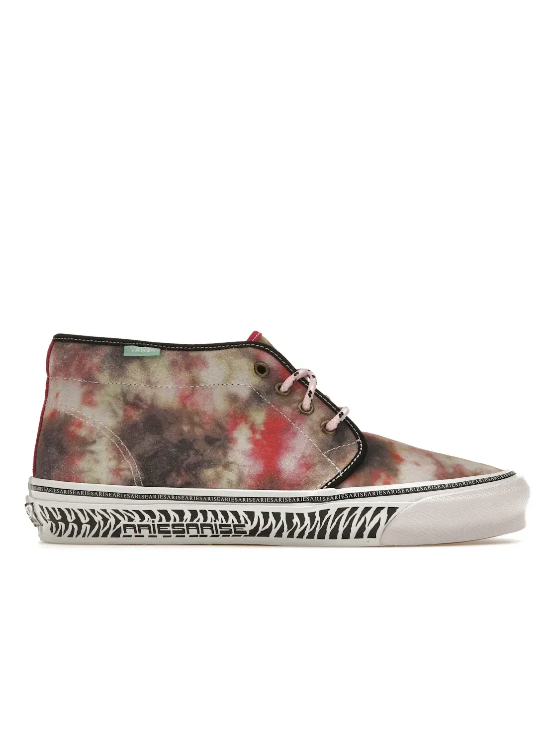Мужские ботинки чукка с принтом Vans UA OG Chukka Boot LX — изображение 1 из 4, черный//розовый