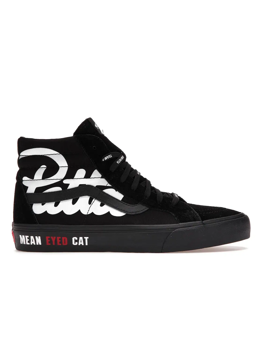 Мужские кроссовки с высоким верхом Vans UA Sk8-Hi Reissue VLT LX Patta Mean Eyed Cat — изображение 1 из 4, черный/черный