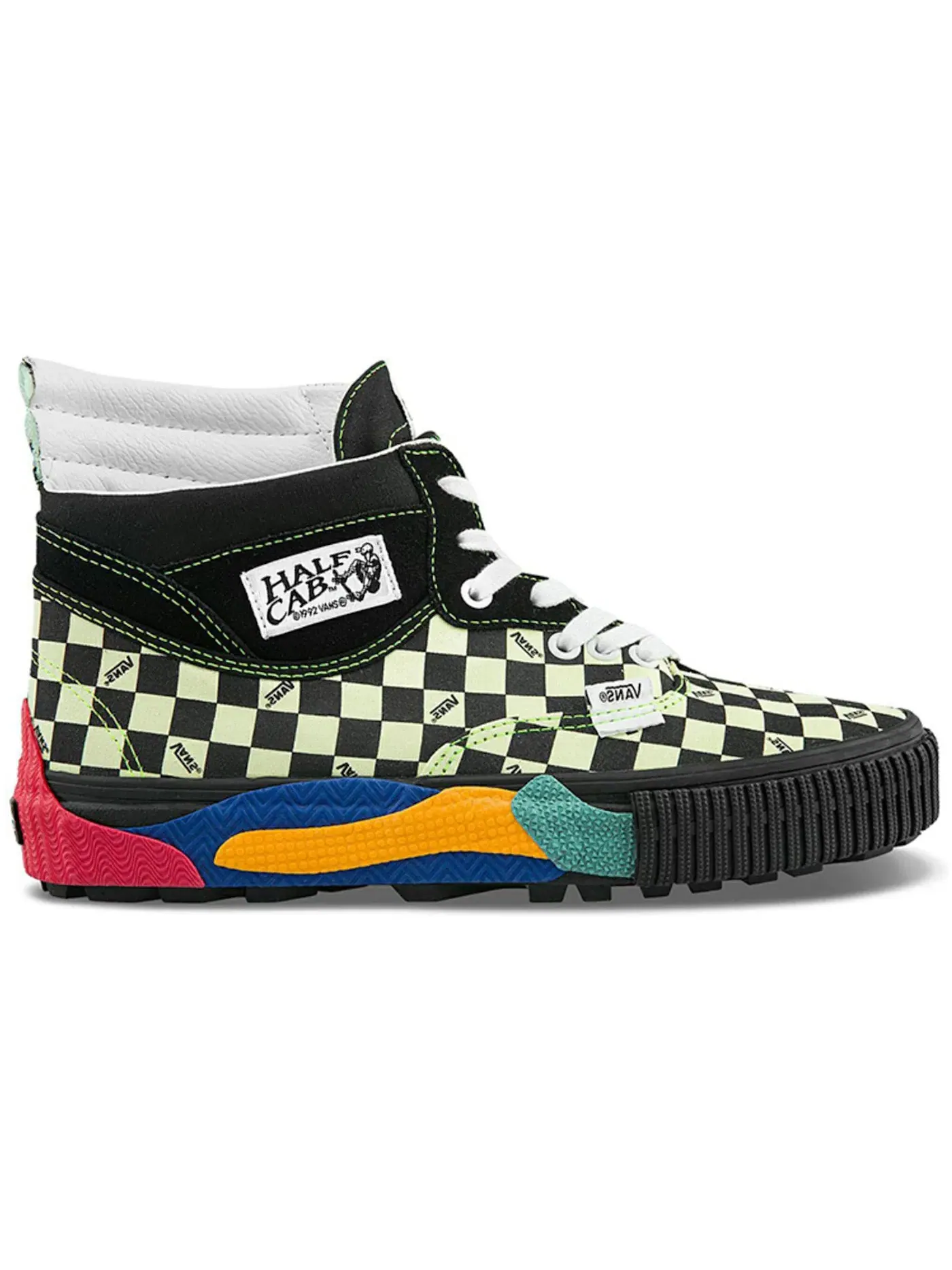 Мужские кроссовки с принтом Vans Vault Cap Mash Hi LX Vans — изображение 1 из 1, черный/белый/мульти