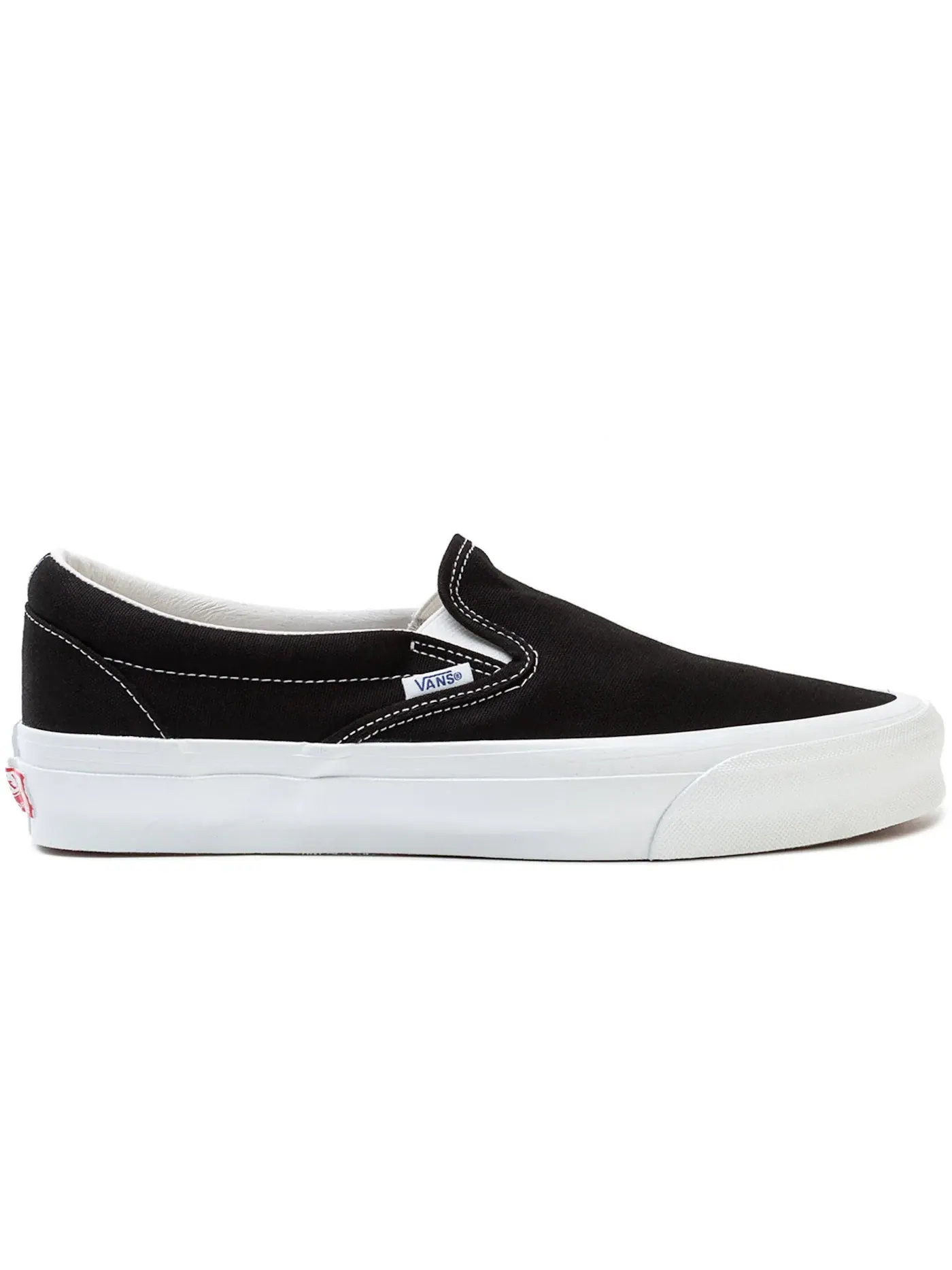 Мужские кроссовки без шнуровки Vans Vault OG Classic Slip-On LX Vans — изображение 1 из 1, черный/белый