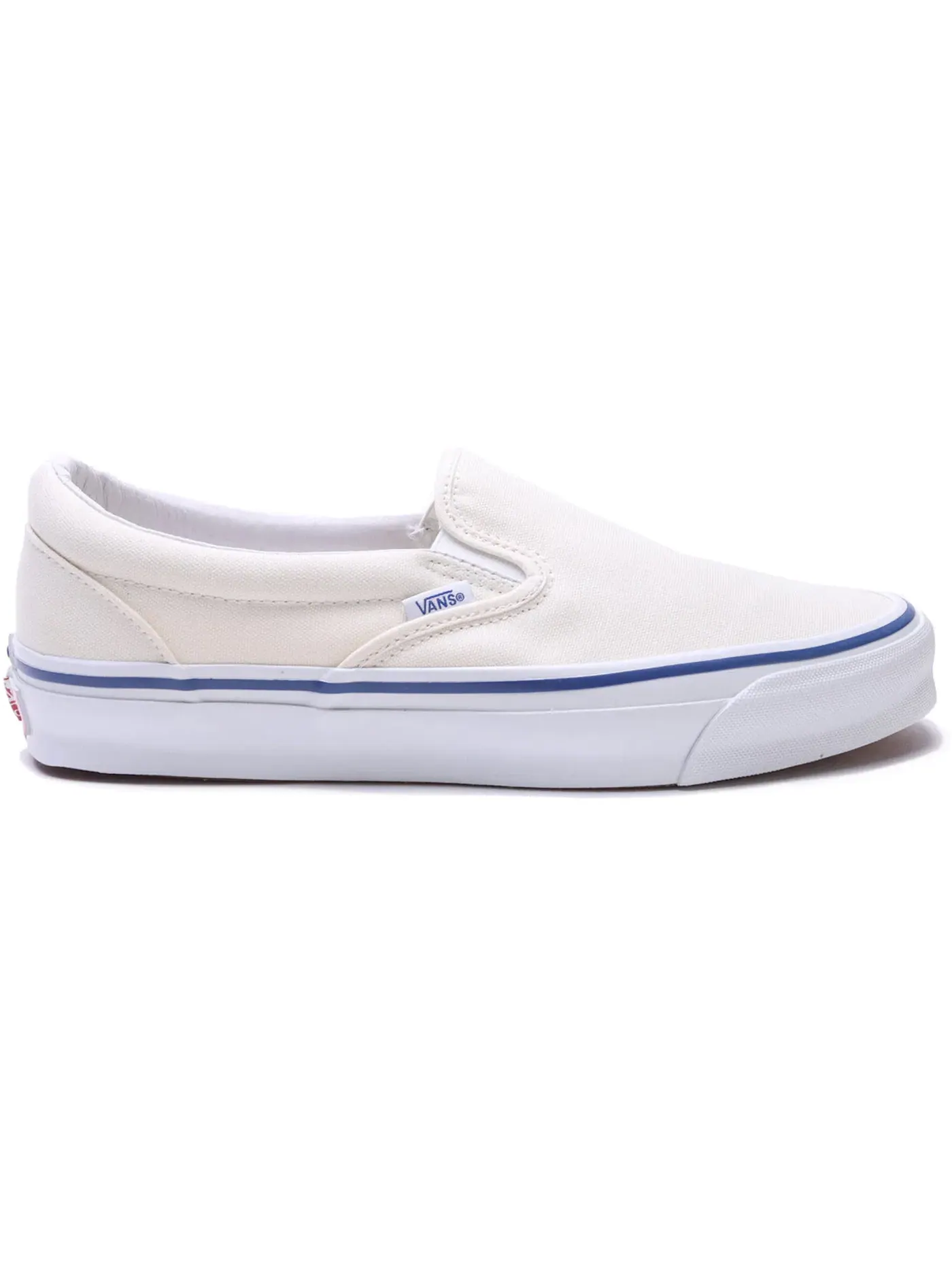 Унисекс кеды без шнурков Vans Vault OG Classic Slip-On LX — изображение 1 из 1, классический белый/синий