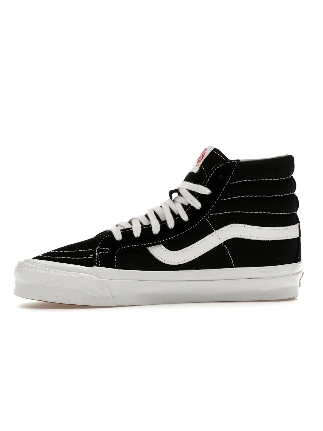 Мужские кеды Lifestyle Vans Vault OG Sk8-Hi LX — изображение 3 из 4, черный белый
