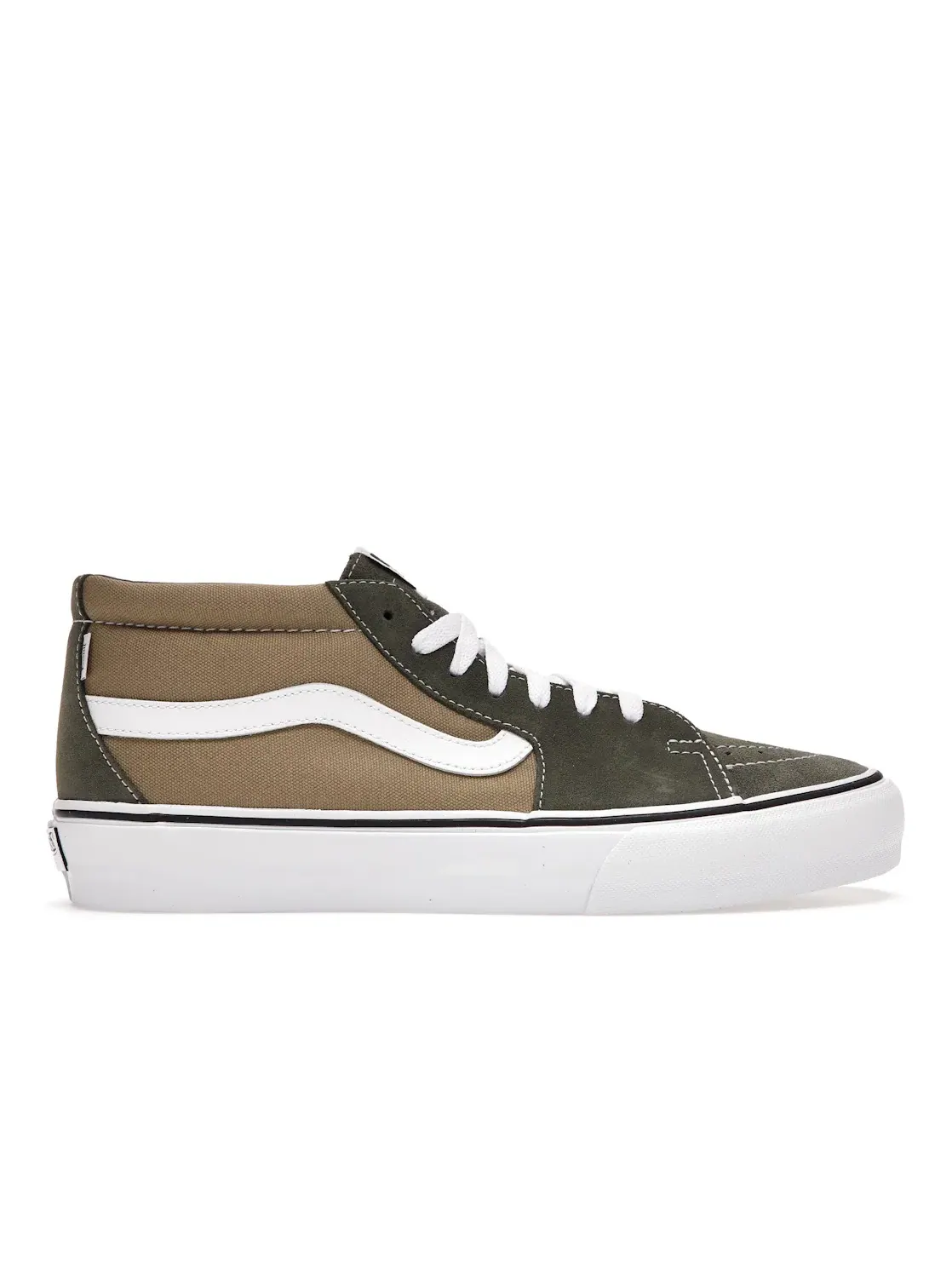 Мужские кроссовки с премиальным замшем Vans Vault Sk8-Mid LX — изображение 1 из 4, зеленый/белый