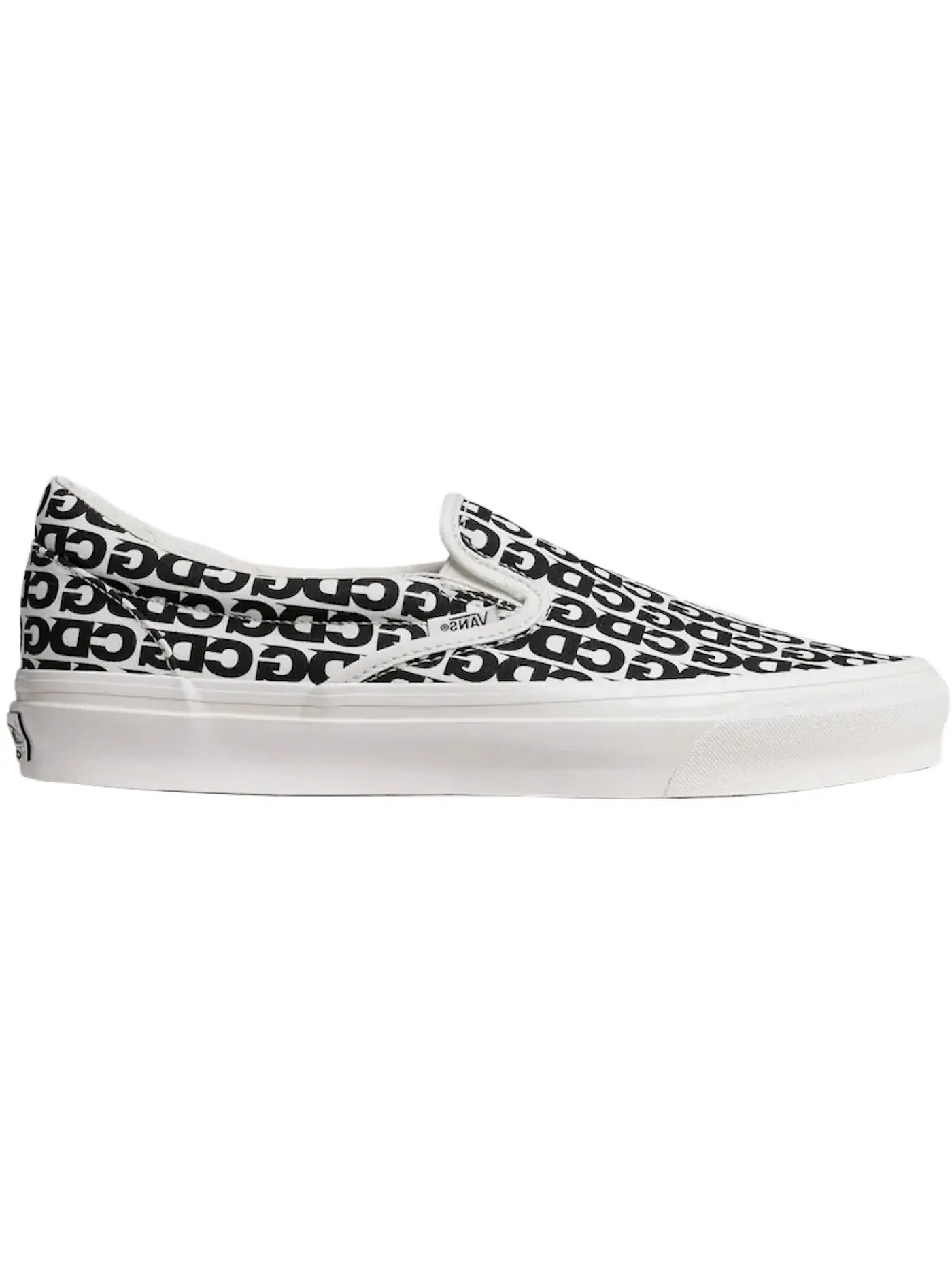 Мужские кеды Lifestyle с принтом Vans Vault Slip-On LX Vans — изображение 1 из 1, белый черный