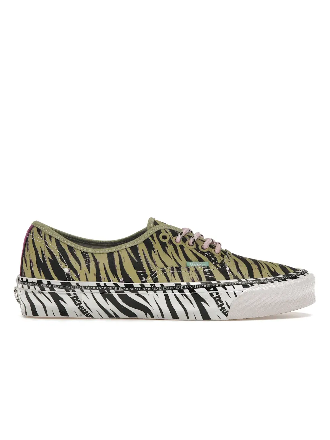 Мужские кеды Lifestyle с принтом Vans Vault UA OG Authentic LX — изображение 1 из 4, оливковый/розовый/белый