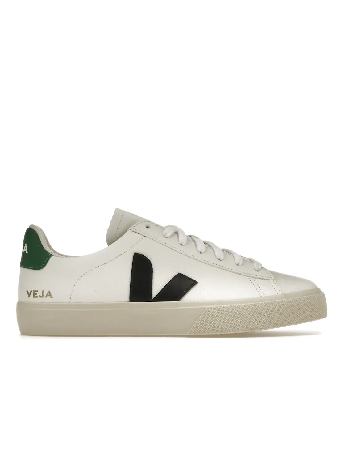 Мужские кроссовки кожаные Campo Chromefree Leather Veja — изображение 1 из 4, белый/черный