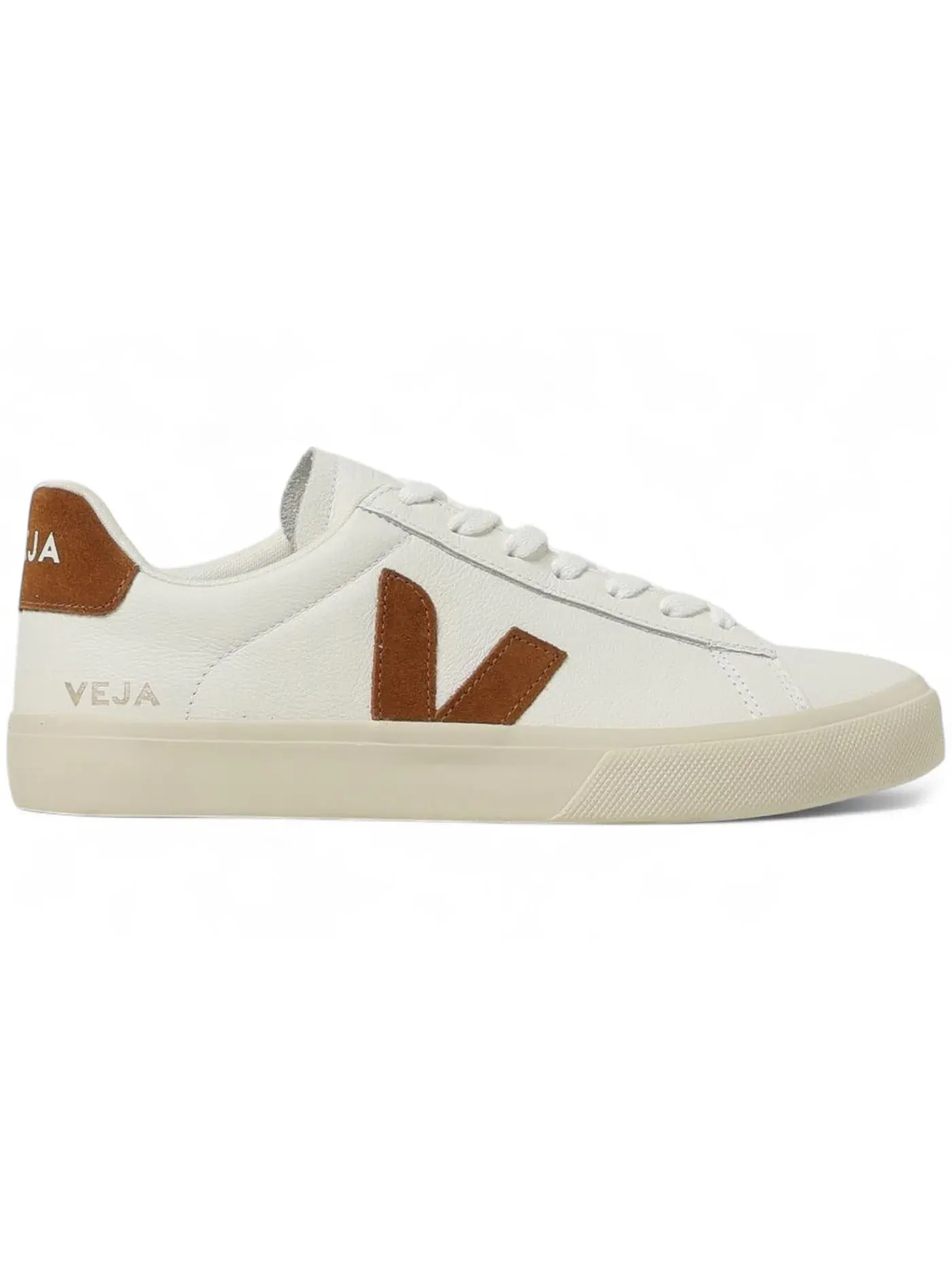 Женские кроссовки Lifestyle Veja Campo Chromefree — изображение 1 из 1, белый/коньячный