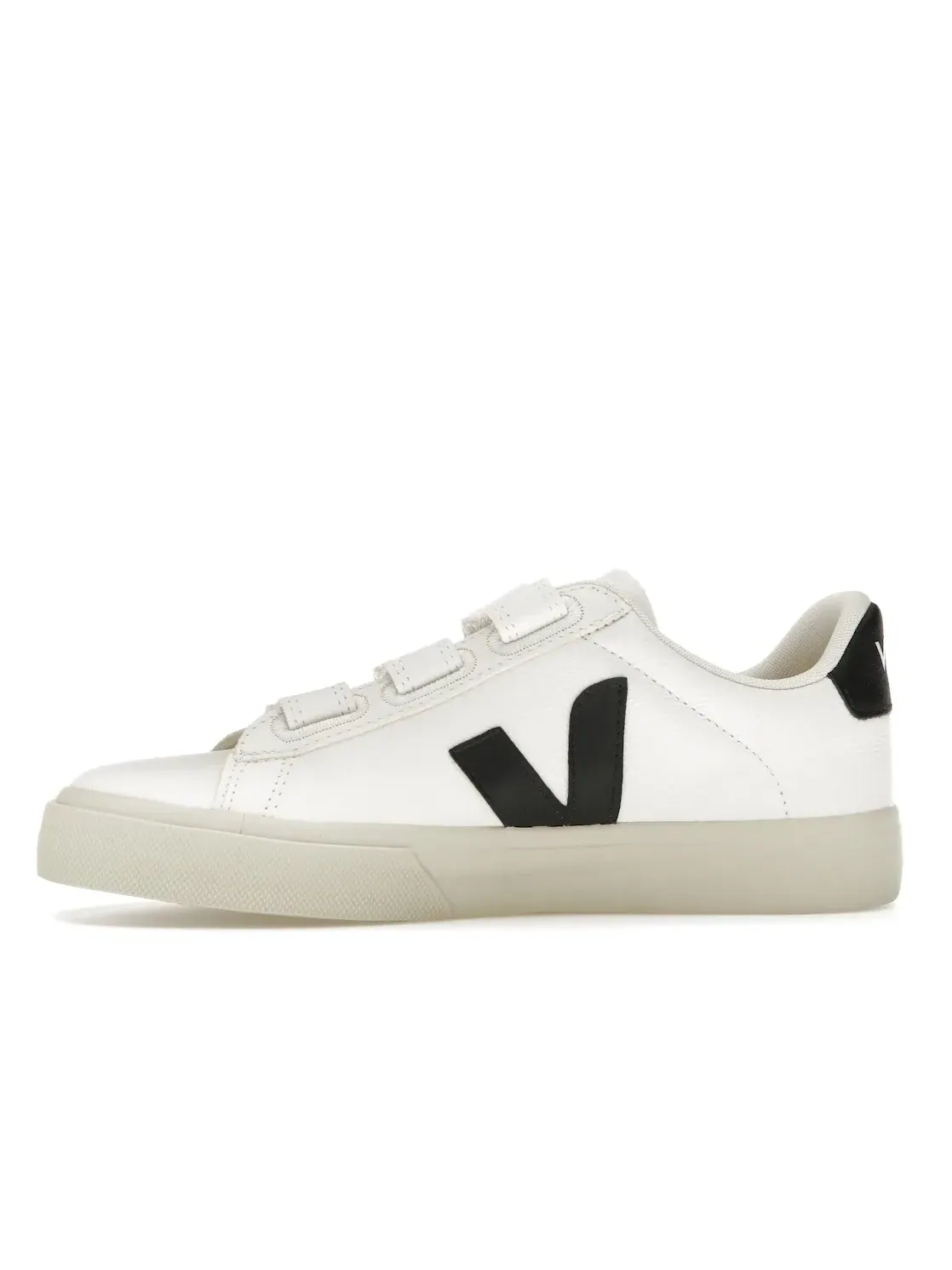 Женские кроссовки с хромированным покрытием Veja Recife Chromefree Leather — изображение 3 из 4, белый/черный