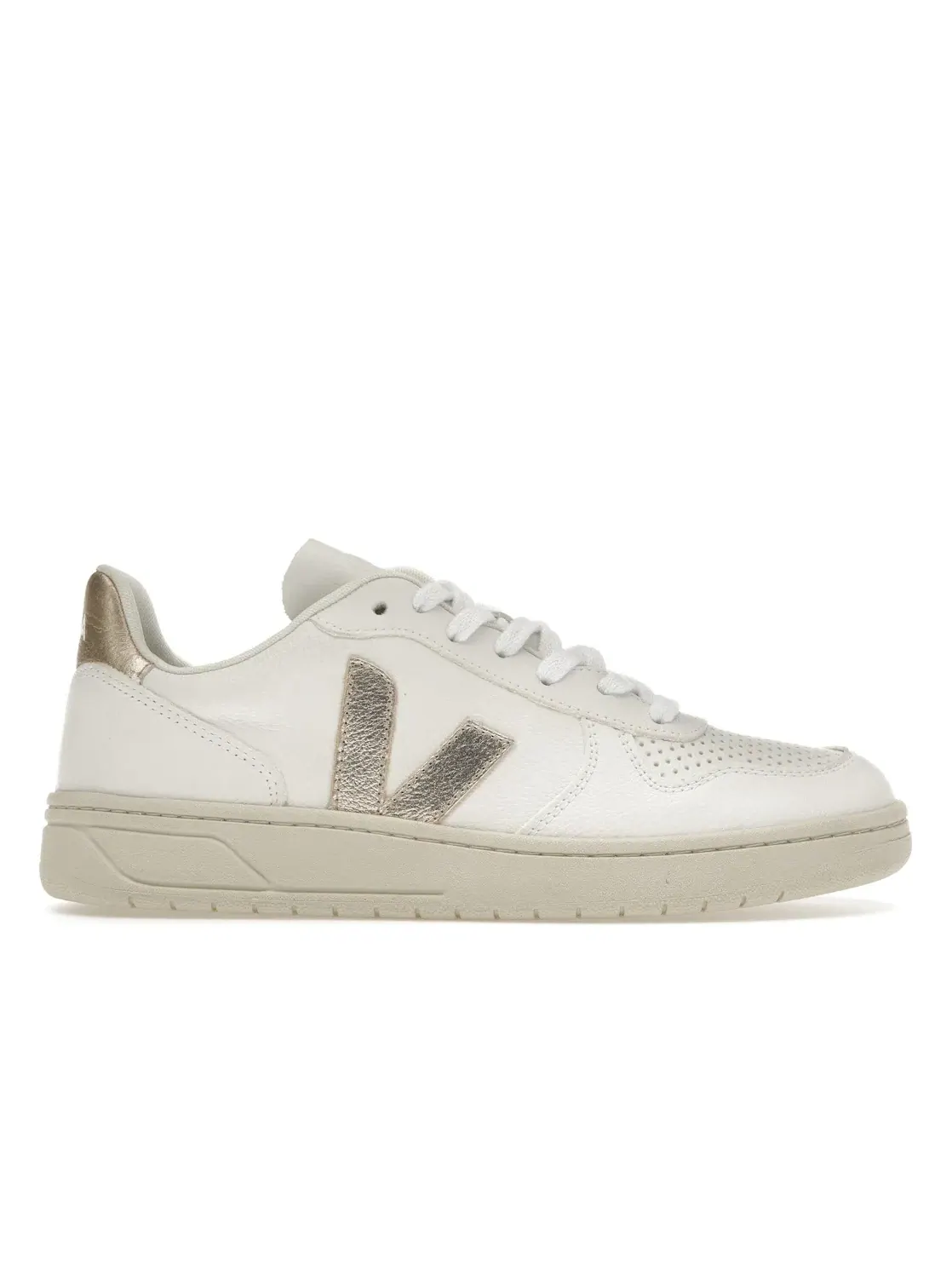 Мужские кроссовки кожаные Veja V-10 Chromefree Leather Veja — изображение 1 из 4, белый