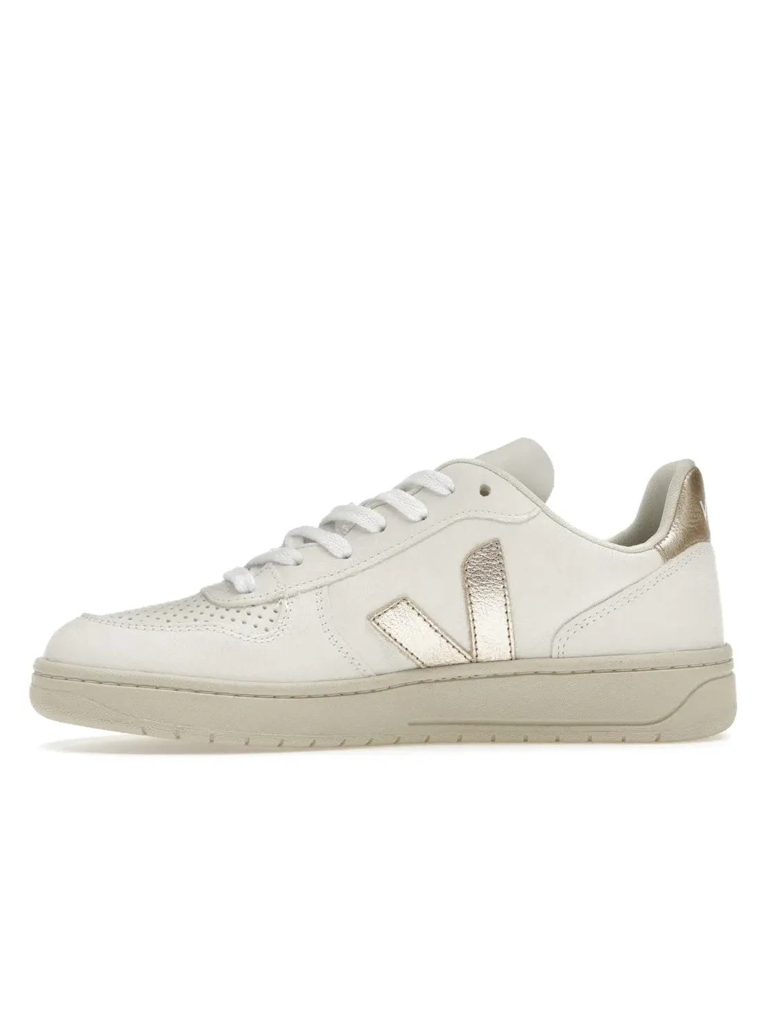 Мужские кроссовки кожаные Veja V-10 Chromefree Leather Veja — изображение 3 из 4, белый