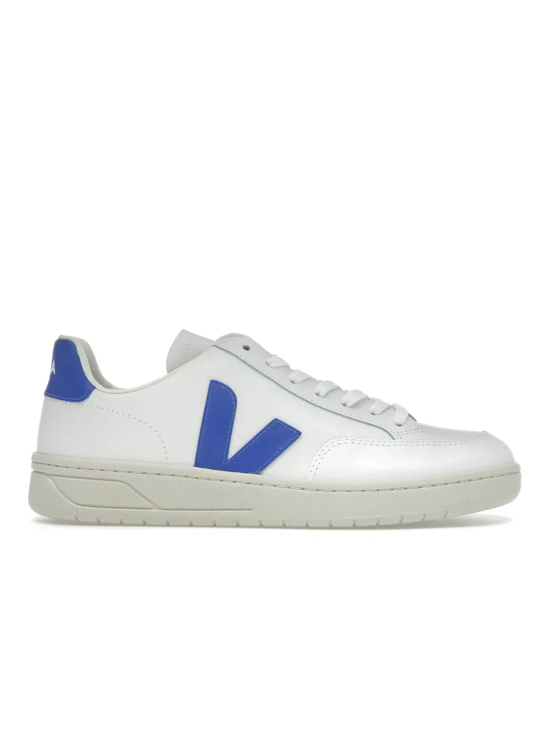Мужские кроссовки из кожи Veja V-12 Leather — изображение 1 из 4, белый
